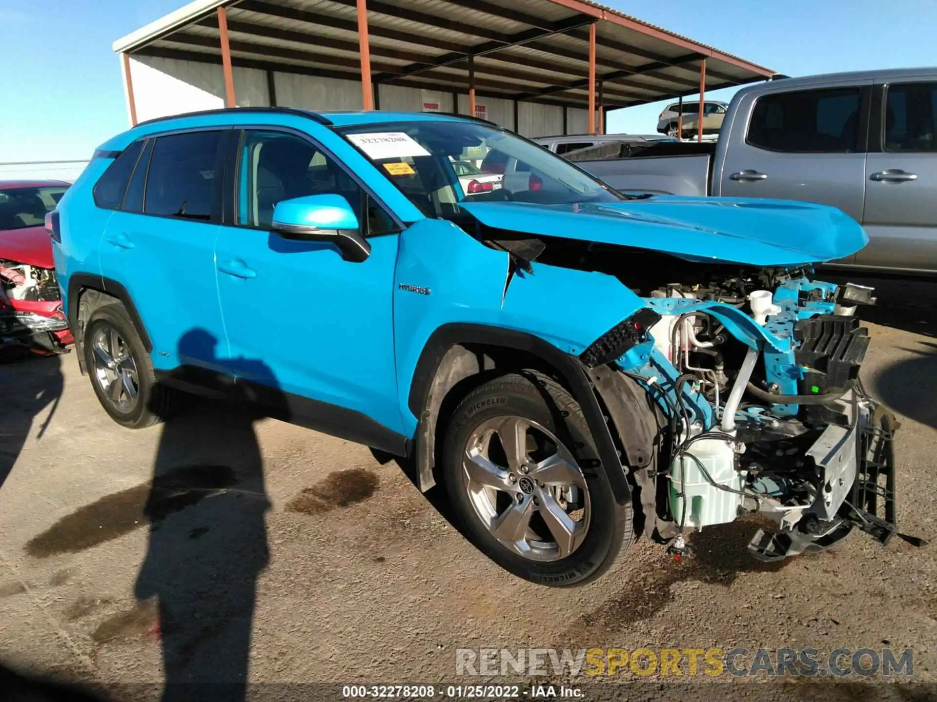 1 Photograph of a damaged car 4T3B6RFV7MU028409 TOYOTA RAV4 2021