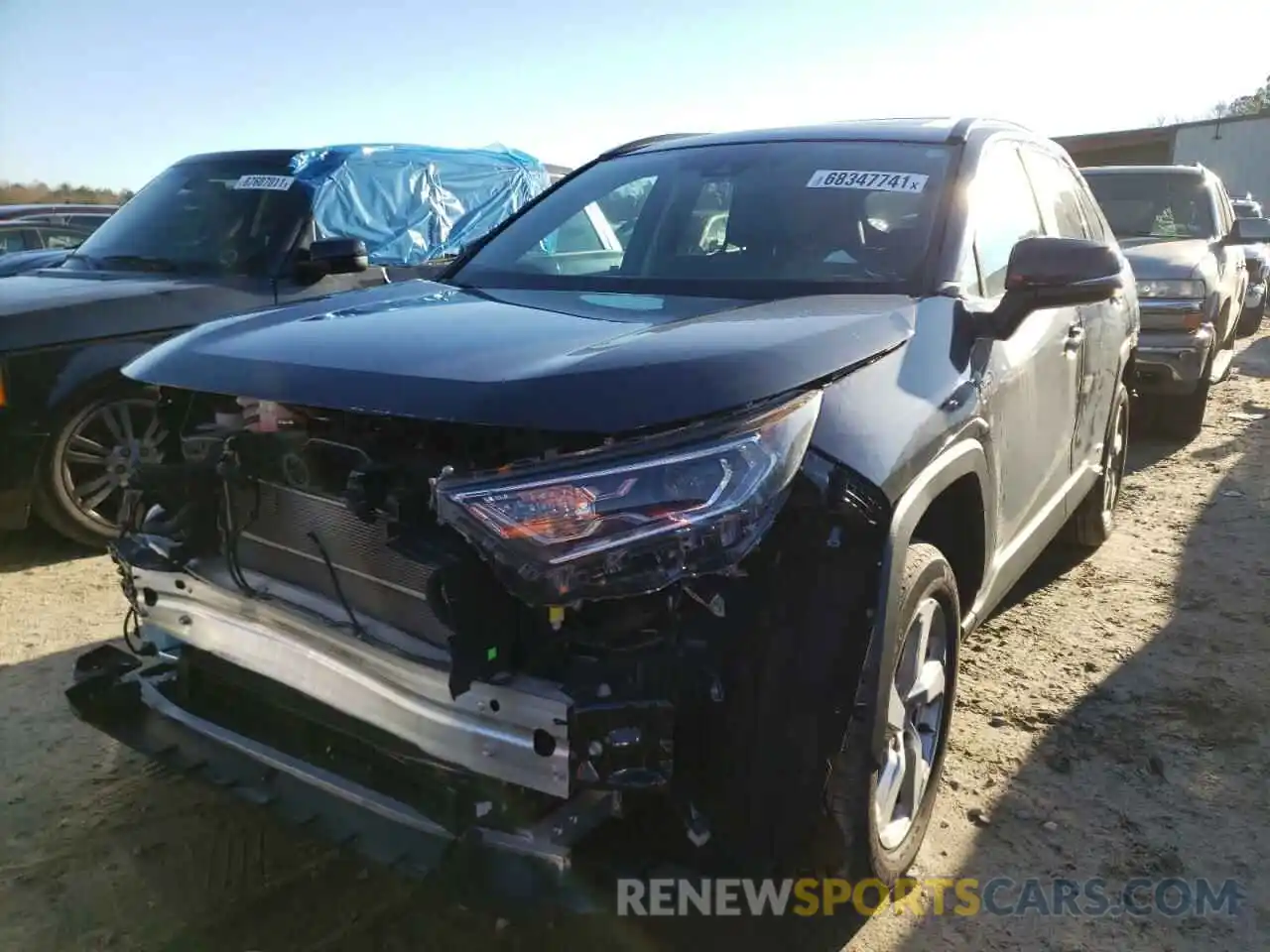 2 Photograph of a damaged car 4T3B6RFV7MU034419 TOYOTA RAV4 2021