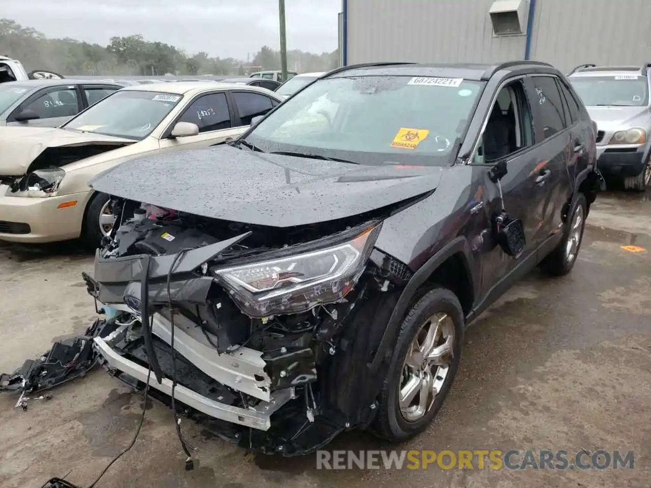 2 Photograph of a damaged car 4T3B6RFV7MU036445 TOYOTA RAV4 2021