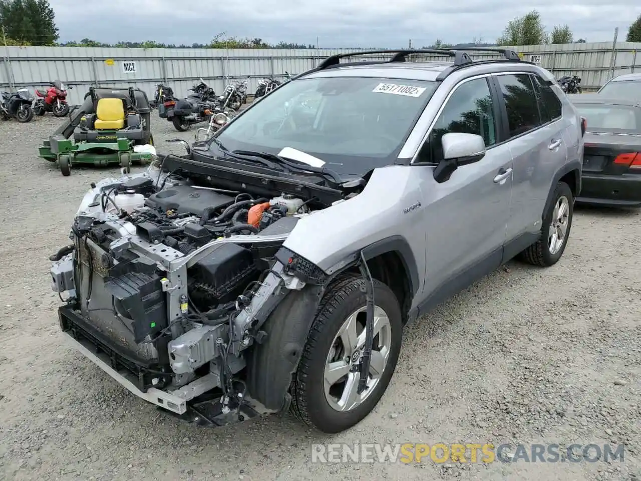 2 Photograph of a damaged car 4T3B6RFV8MU017127 TOYOTA RAV4 2021