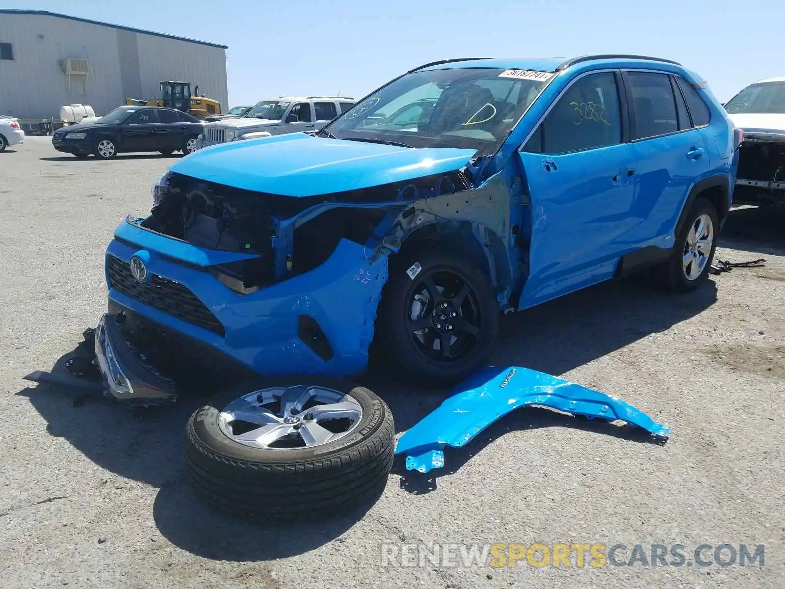 2 Photograph of a damaged car 4T3B6RFV8MU021856 TOYOTA RAV4 2021