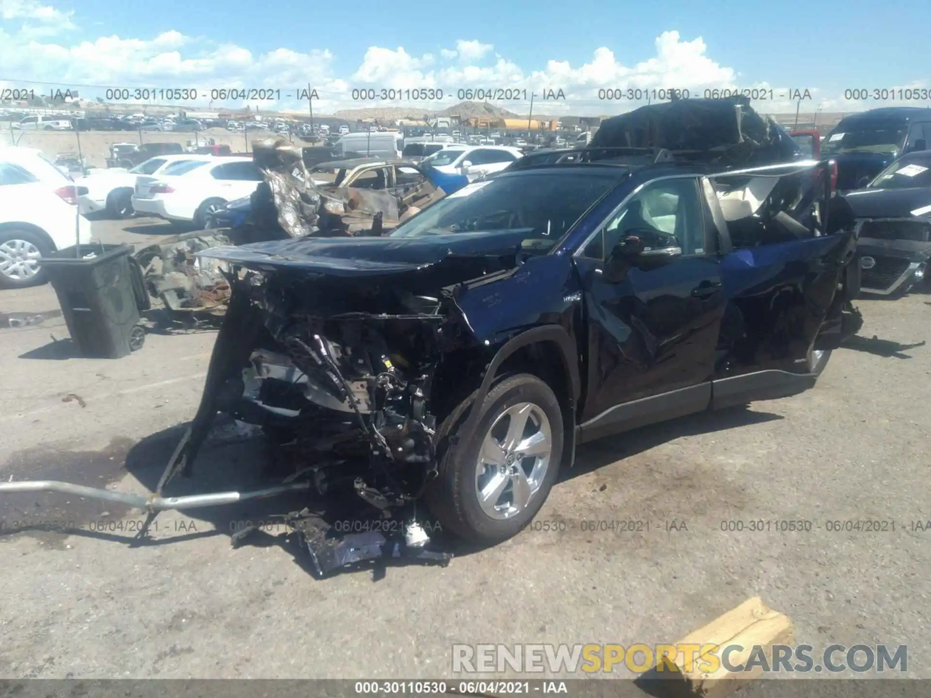 2 Photograph of a damaged car 4T3B6RFV8MU032694 TOYOTA RAV4 2021