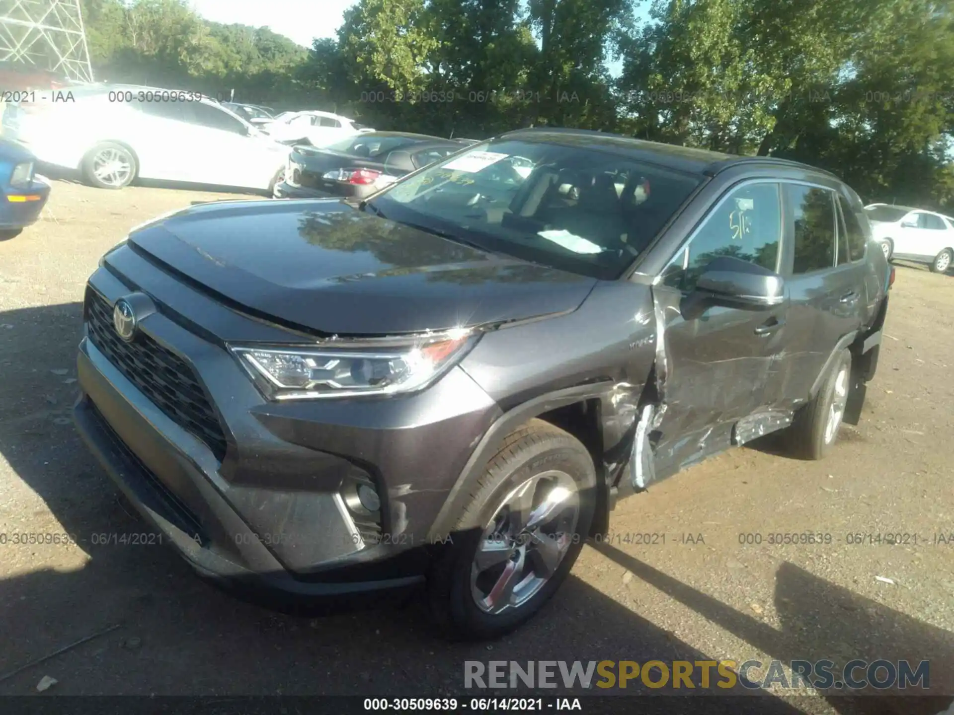 2 Photograph of a damaged car 4T3B6RFV8MU035319 TOYOTA RAV4 2021