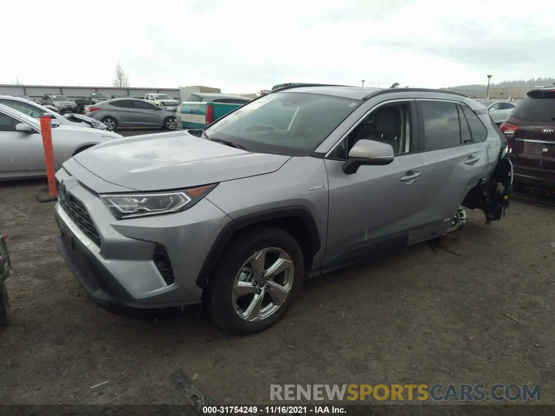 2 Photograph of a damaged car 4T3B6RFV8MU050712 TOYOTA RAV4 2021