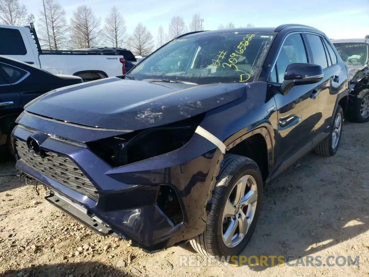 2 Photograph of a damaged car 4T3B6RFV8MU051200 TOYOTA RAV4 2021