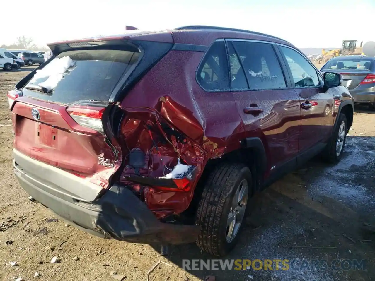 4 Photograph of a damaged car 4T3B6RFV9MU021994 TOYOTA RAV4 2021