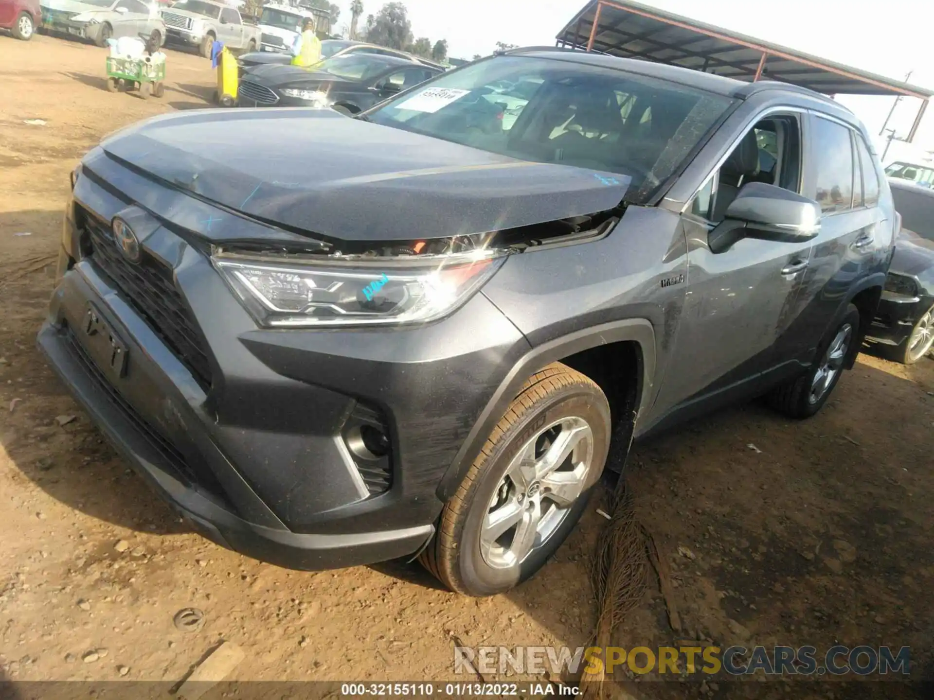 2 Photograph of a damaged car 4T3B6RFV9MU029366 TOYOTA RAV4 2021