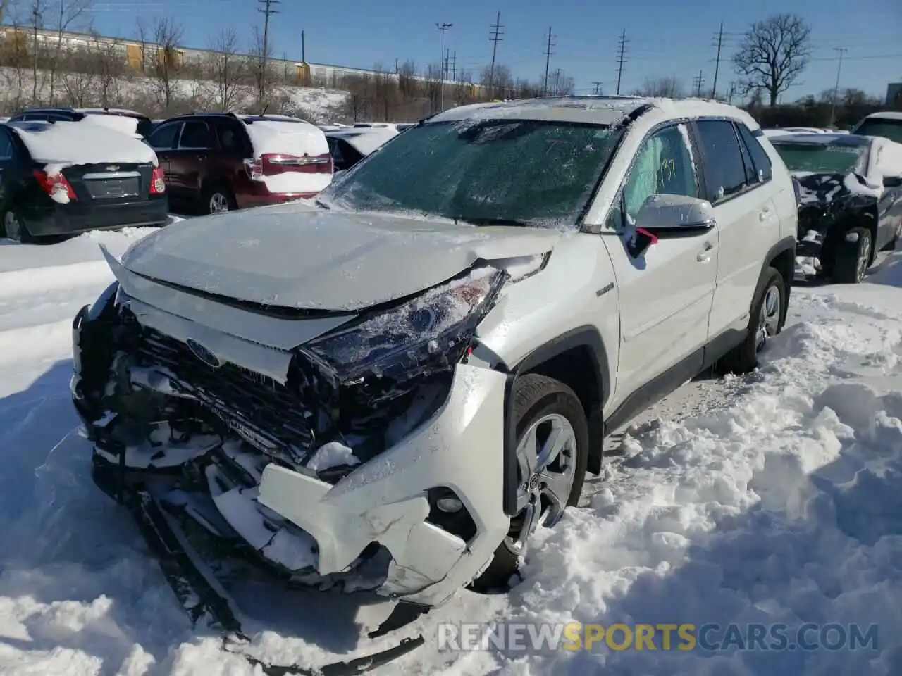 2 Photograph of a damaged car 4T3B6RFV9MU049987 TOYOTA RAV4 2021