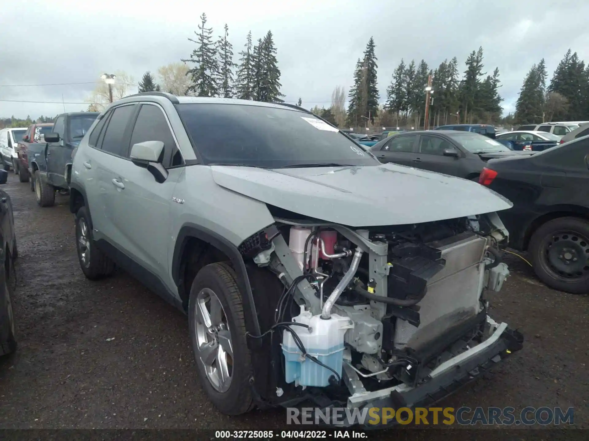 1 Photograph of a damaged car 4T3B6RFVXMU037279 TOYOTA RAV4 2021