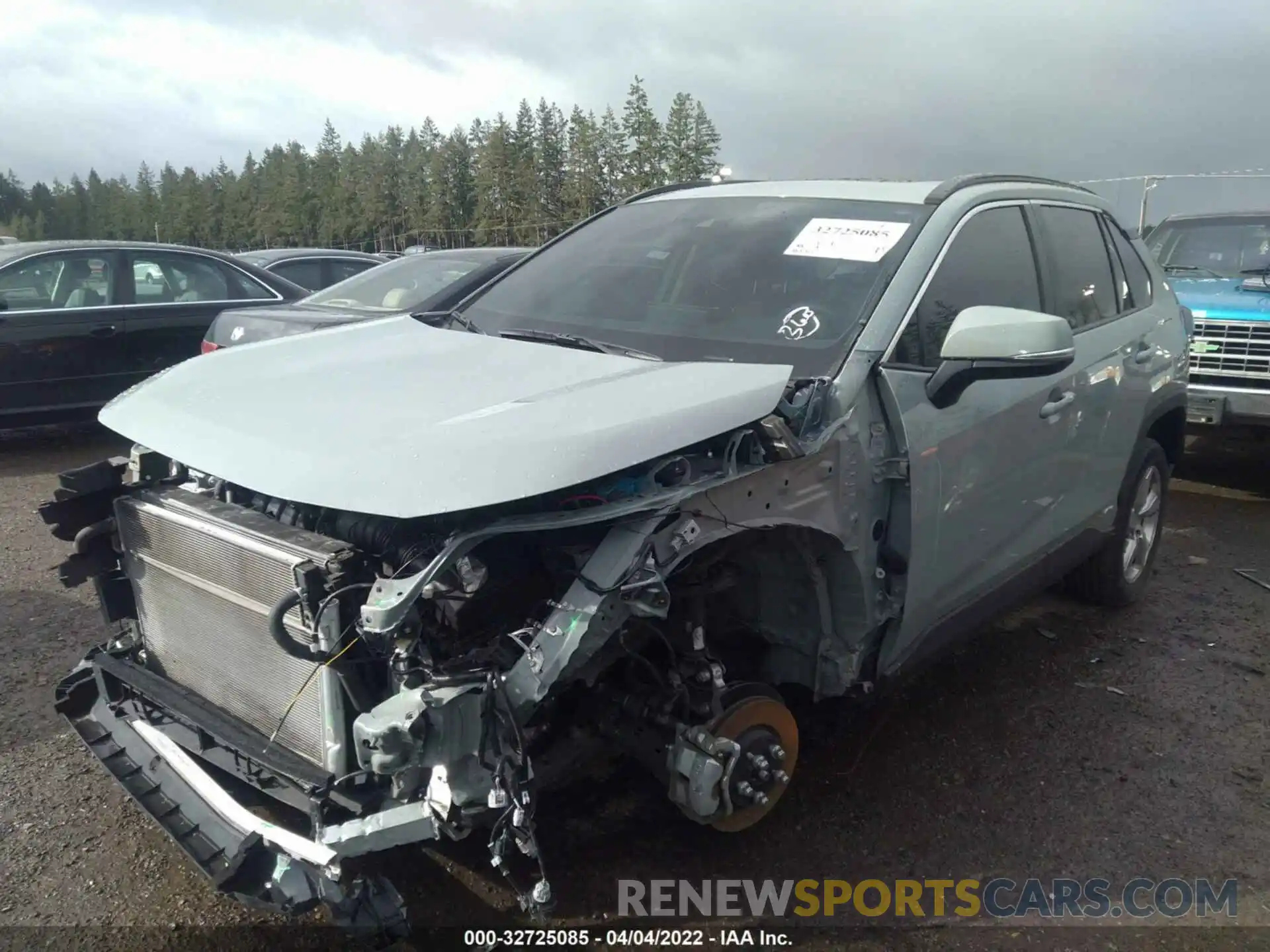 2 Photograph of a damaged car 4T3B6RFVXMU037279 TOYOTA RAV4 2021