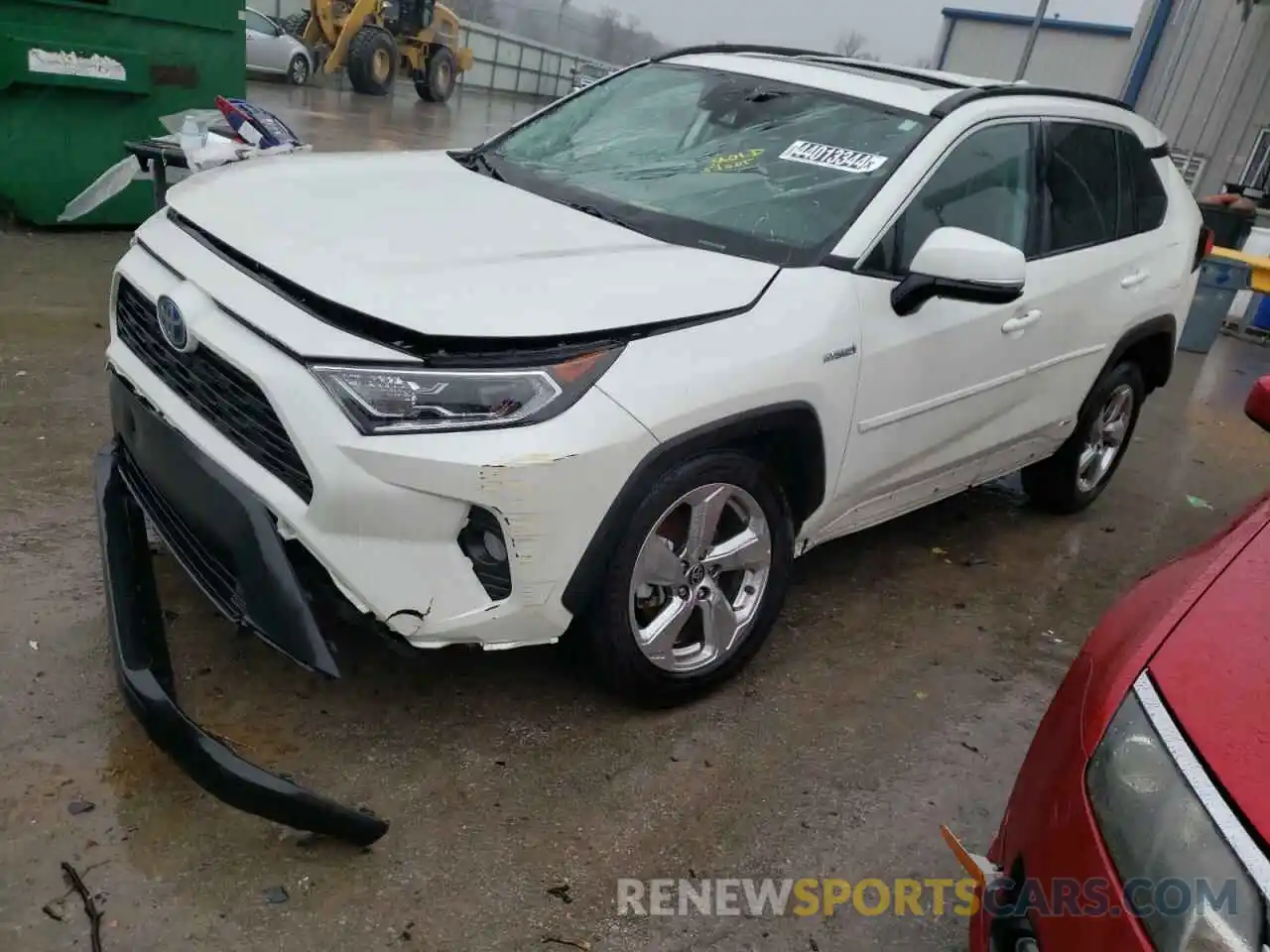 1 Photograph of a damaged car 4T3B6RFVXMU043518 TOYOTA RAV4 2021