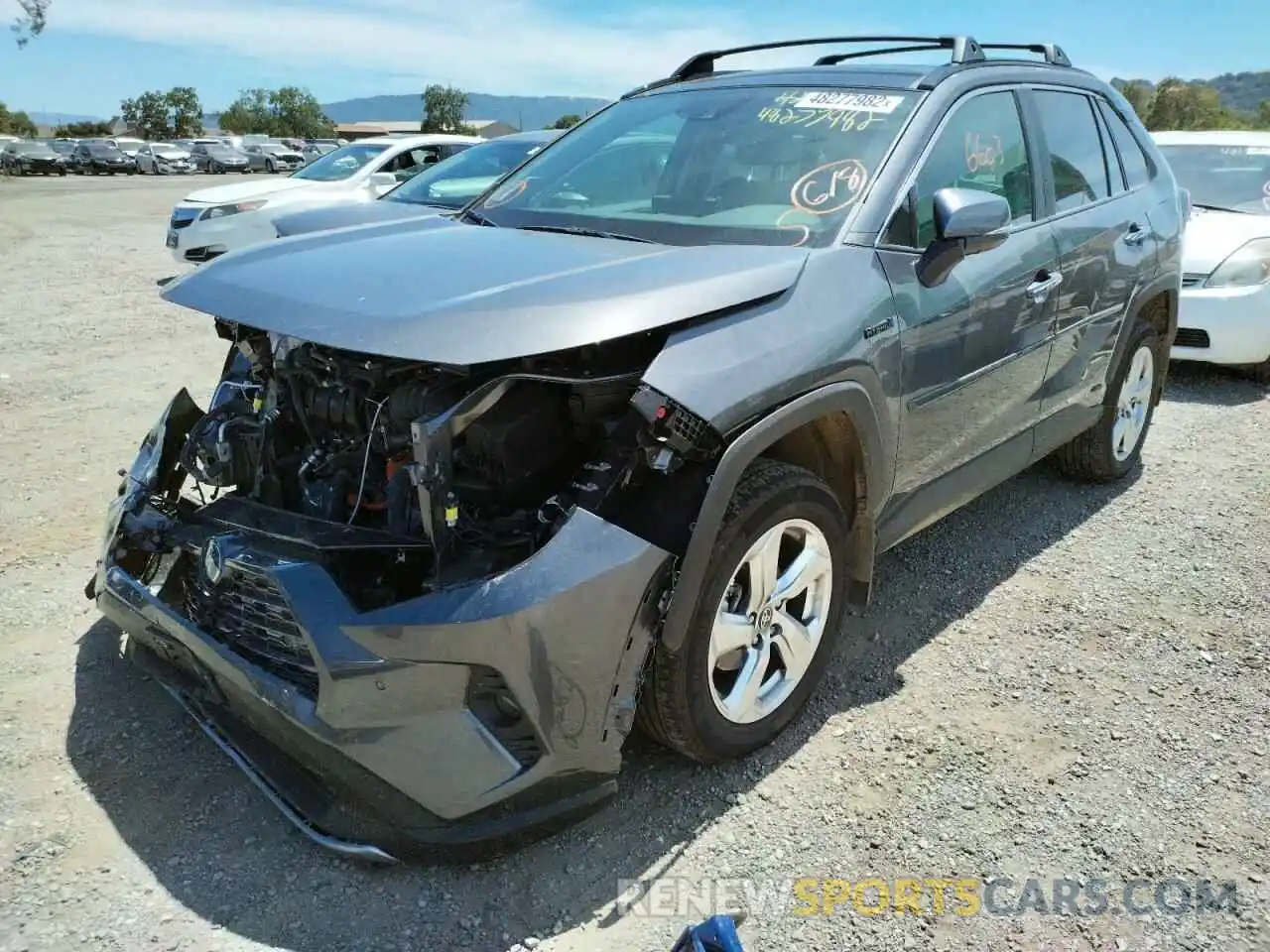 2 Photograph of a damaged car 4T3D6RFV0MU040393 TOYOTA RAV4 2021