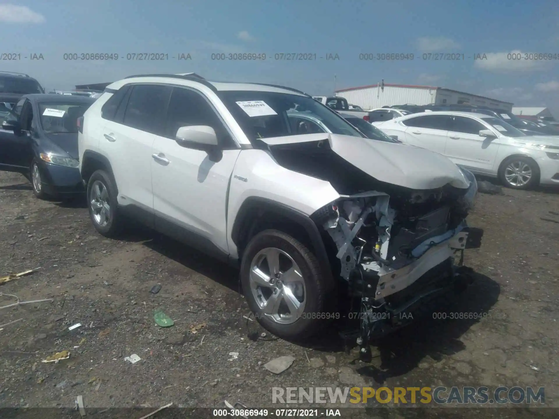 1 Photograph of a damaged car 4T3D6RFV0MU041284 TOYOTA RAV4 2021