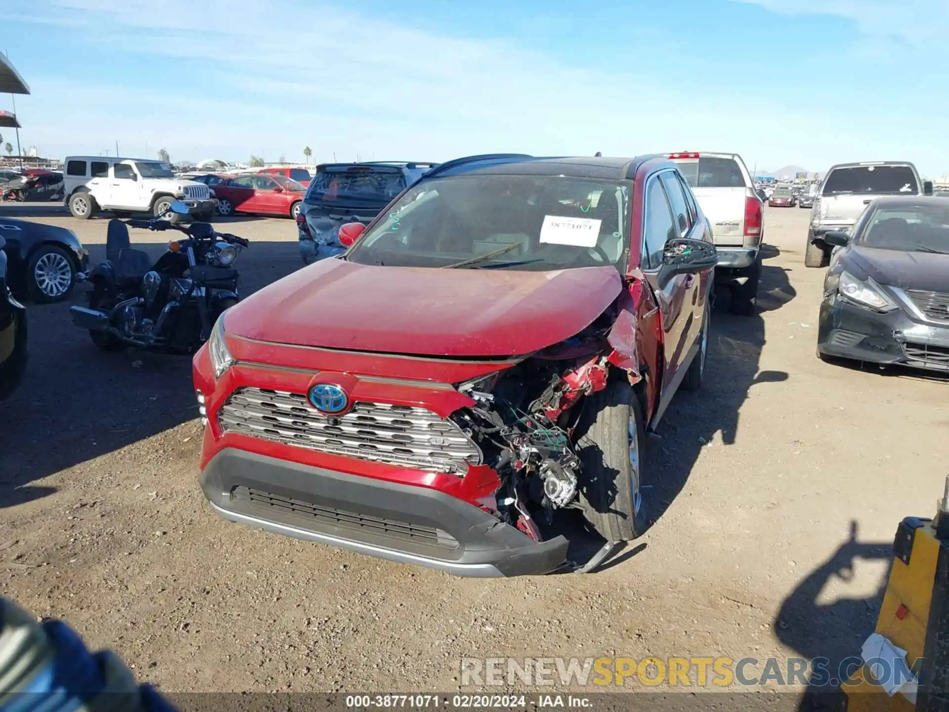 2 Photograph of a damaged car 4T3D6RFV0MU061728 TOYOTA RAV4 2021