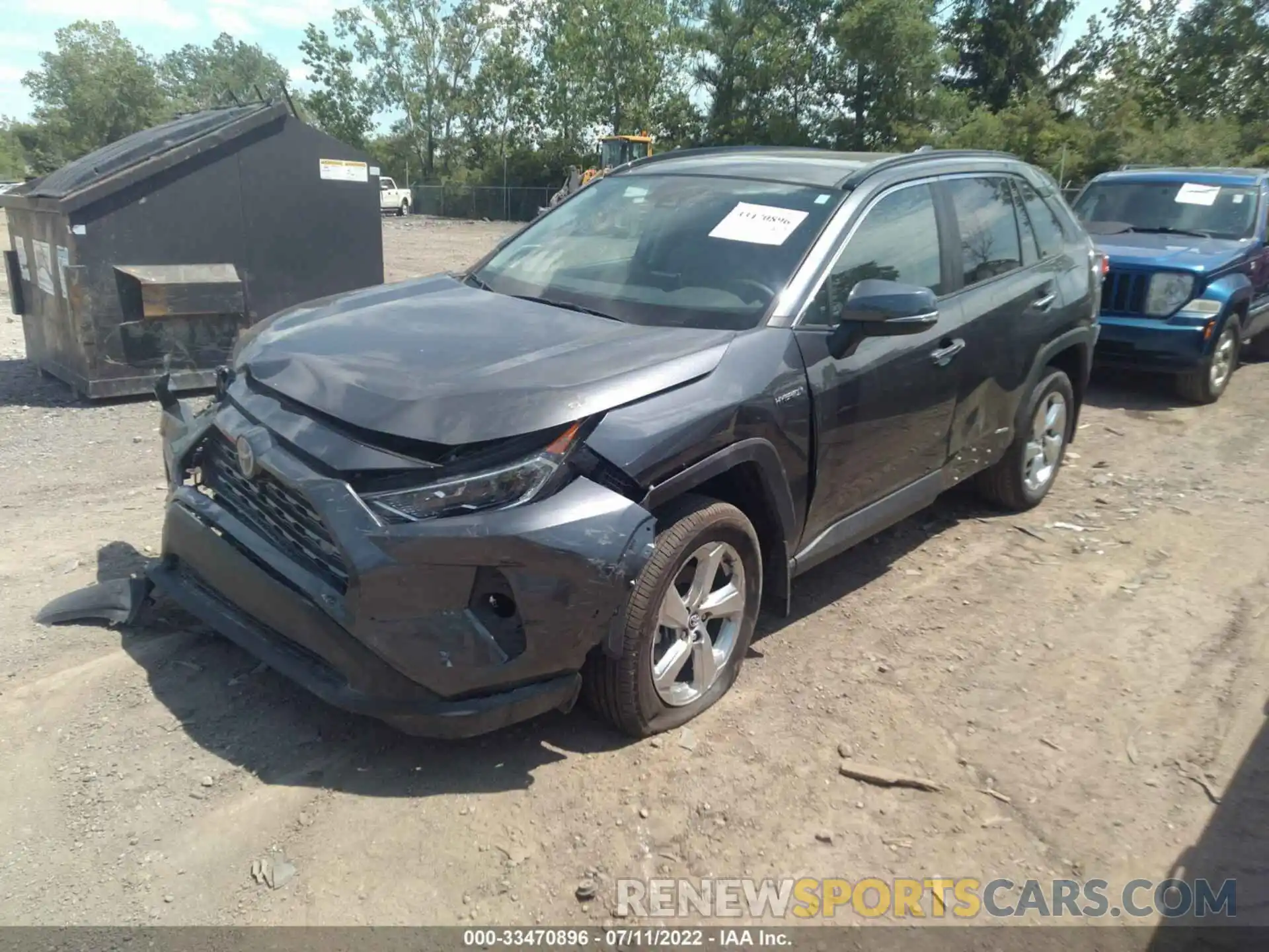 2 Photograph of a damaged car 4T3D6RFV1MU013929 TOYOTA RAV4 2021