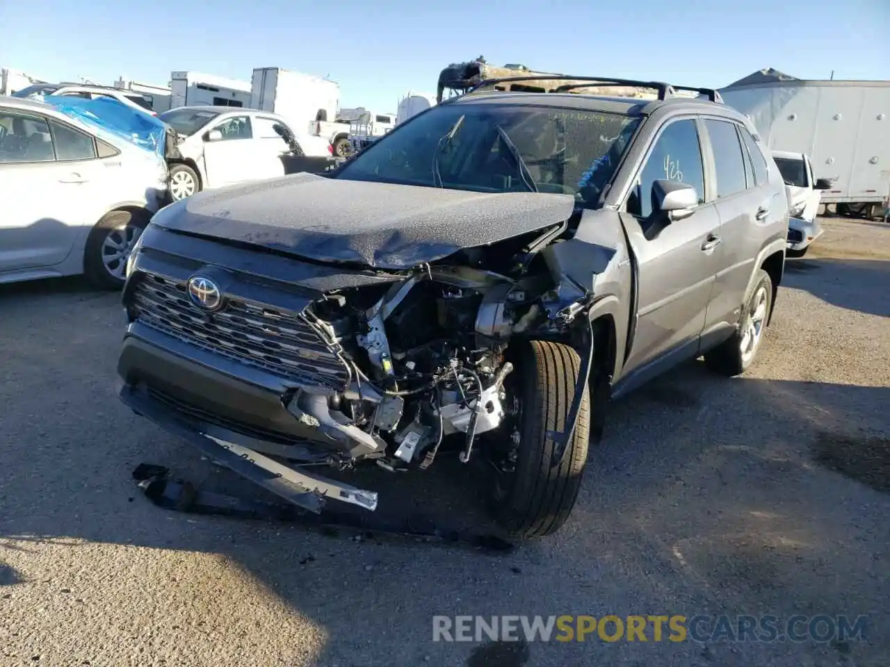 2 Photograph of a damaged car 4T3D6RFV1MU063696 TOYOTA RAV4 2021