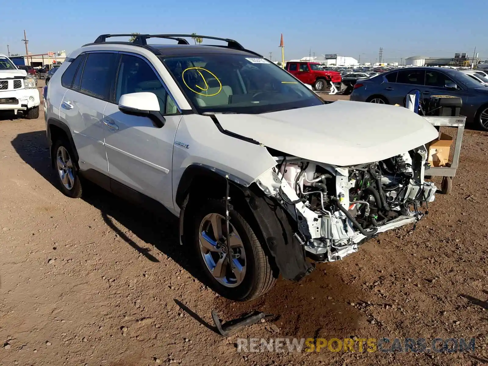 1 Photograph of a damaged car 4T3D6RFV2MU044753 TOYOTA RAV4 2021