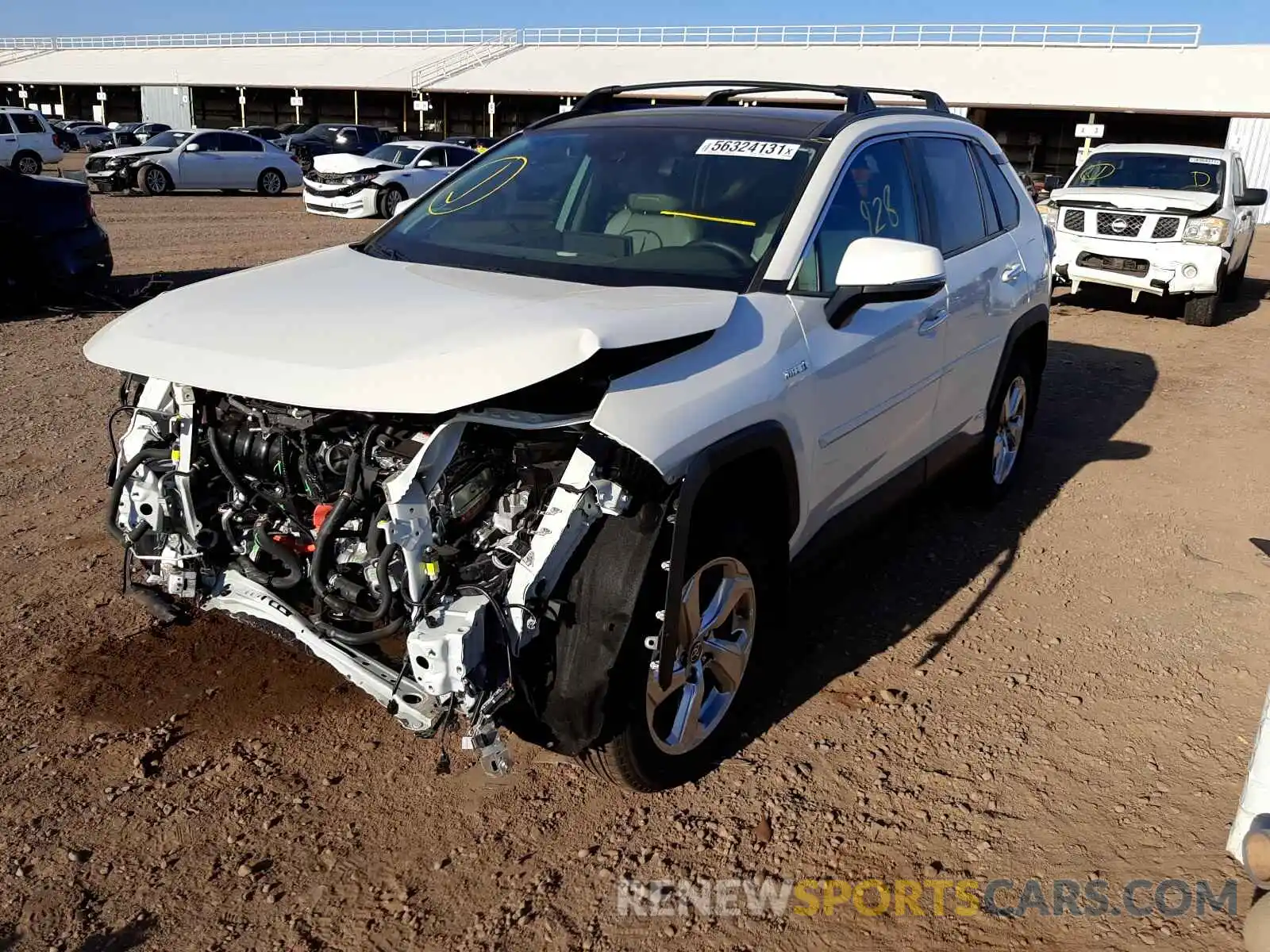 2 Photograph of a damaged car 4T3D6RFV2MU044753 TOYOTA RAV4 2021