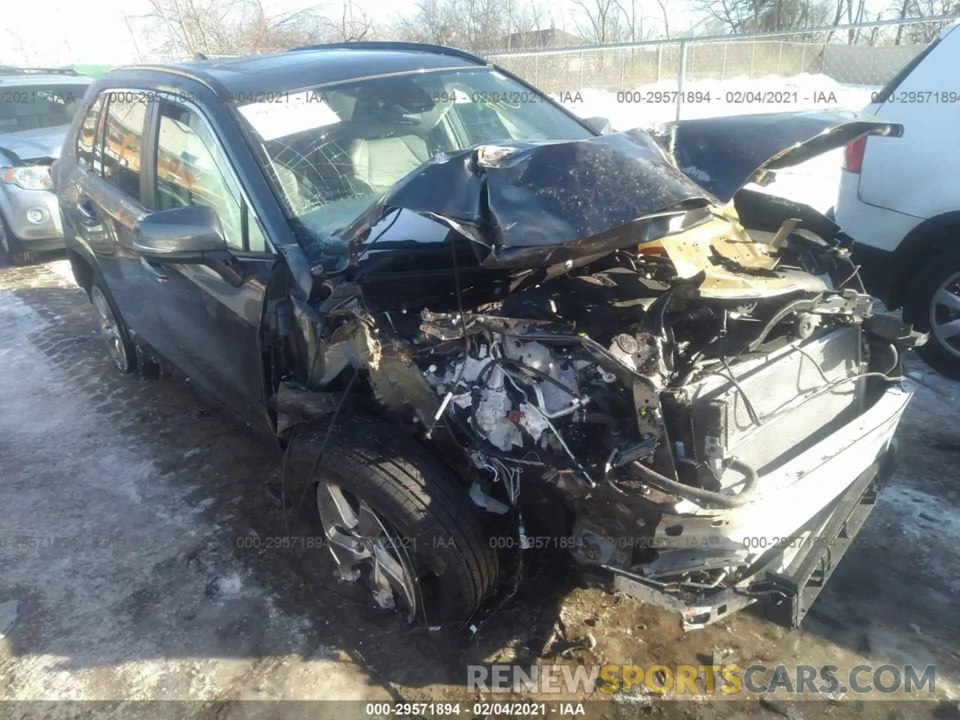 1 Photograph of a damaged car 4T3D6RFV3MU009705 TOYOTA RAV4 2021