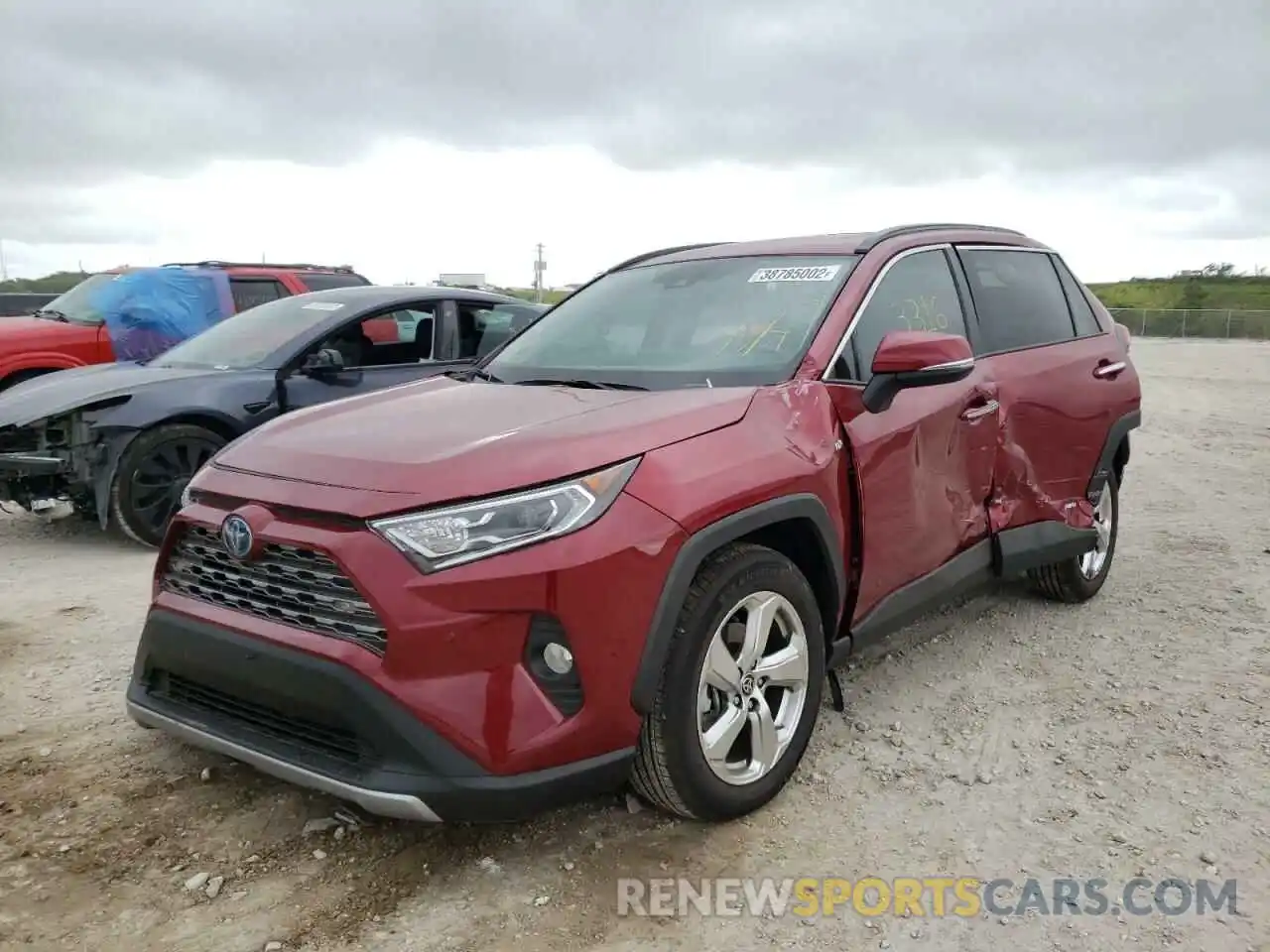 2 Photograph of a damaged car 4T3D6RFV3MU055325 TOYOTA RAV4 2021