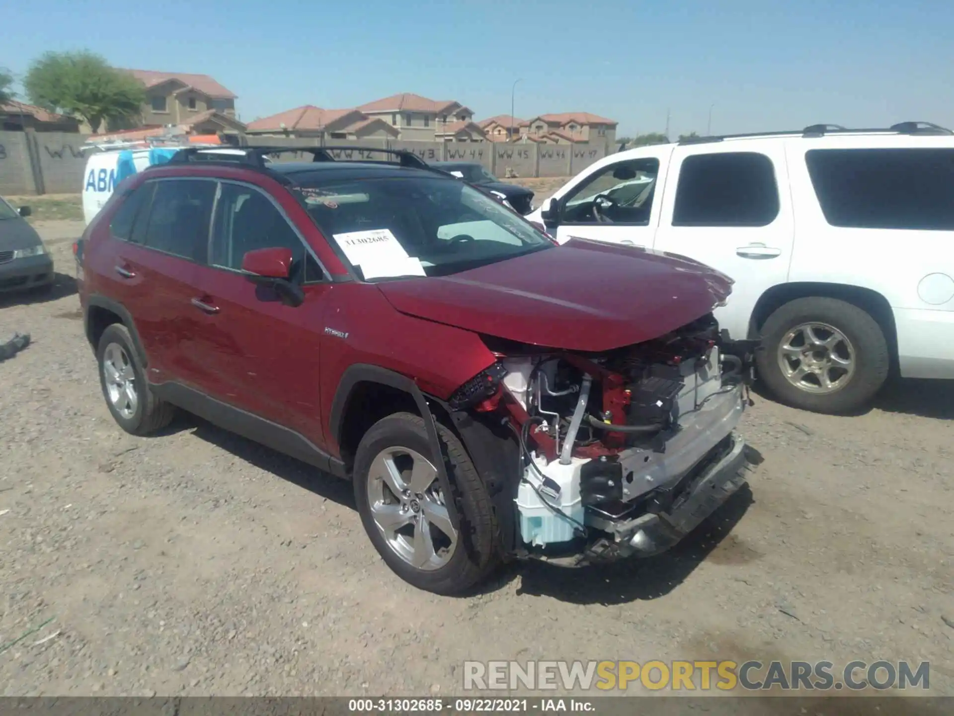 1 Photograph of a damaged car 4T3D6RFV5MU033116 TOYOTA RAV4 2021