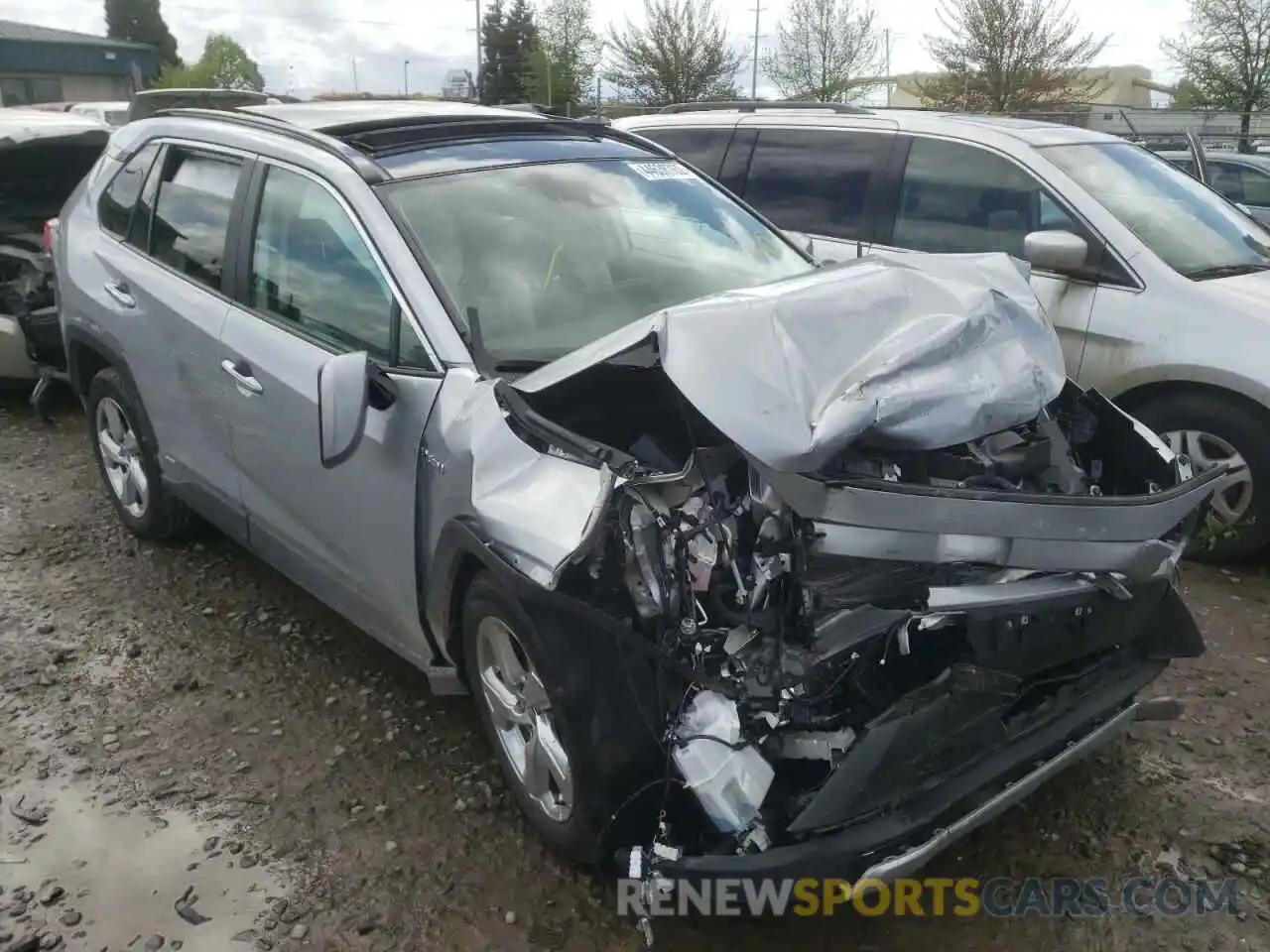 1 Photograph of a damaged car 4T3D6RFV5MU036145 TOYOTA RAV4 2021