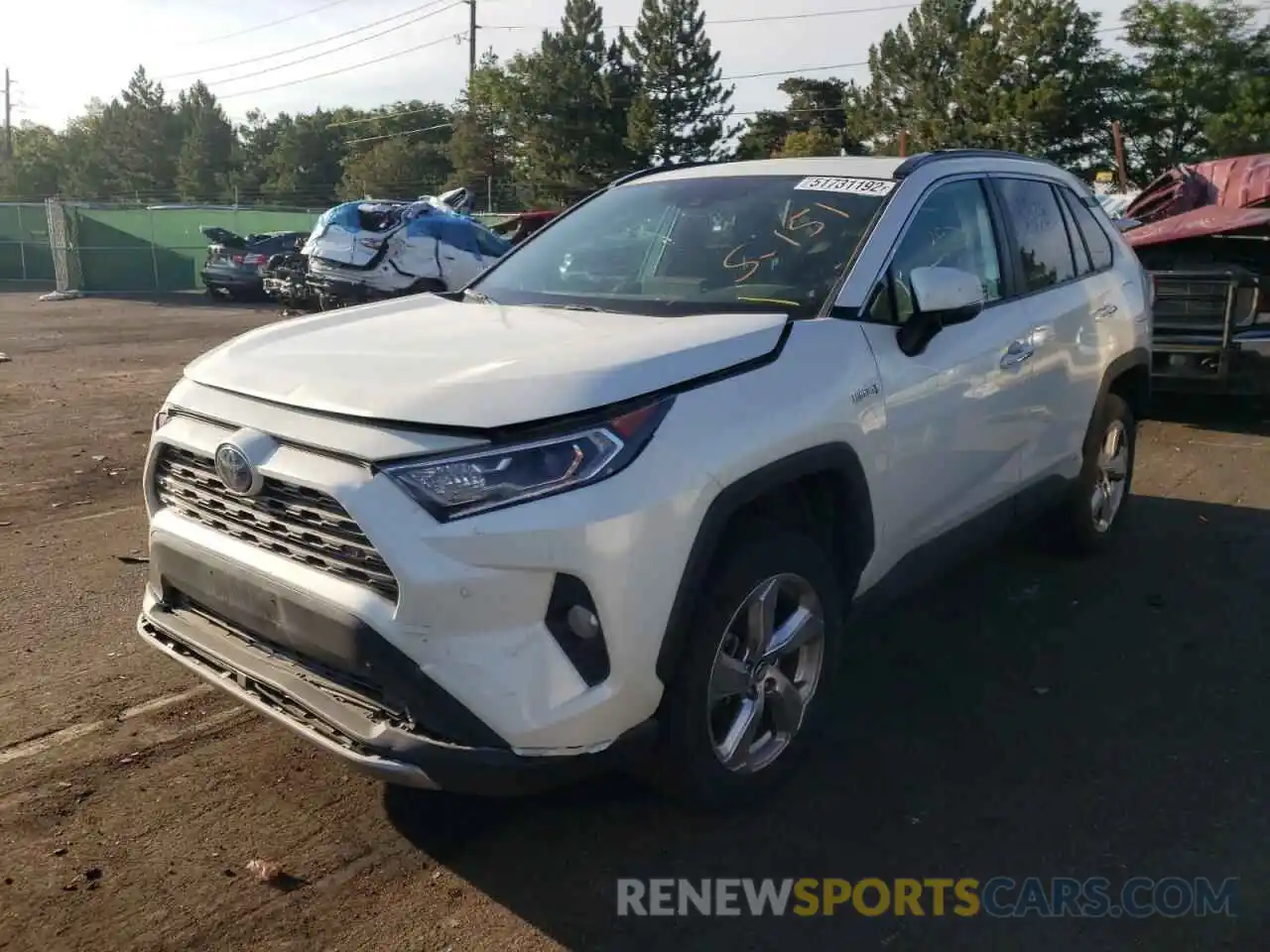 2 Photograph of a damaged car 4T3D6RFV6MU008693 TOYOTA RAV4 2021