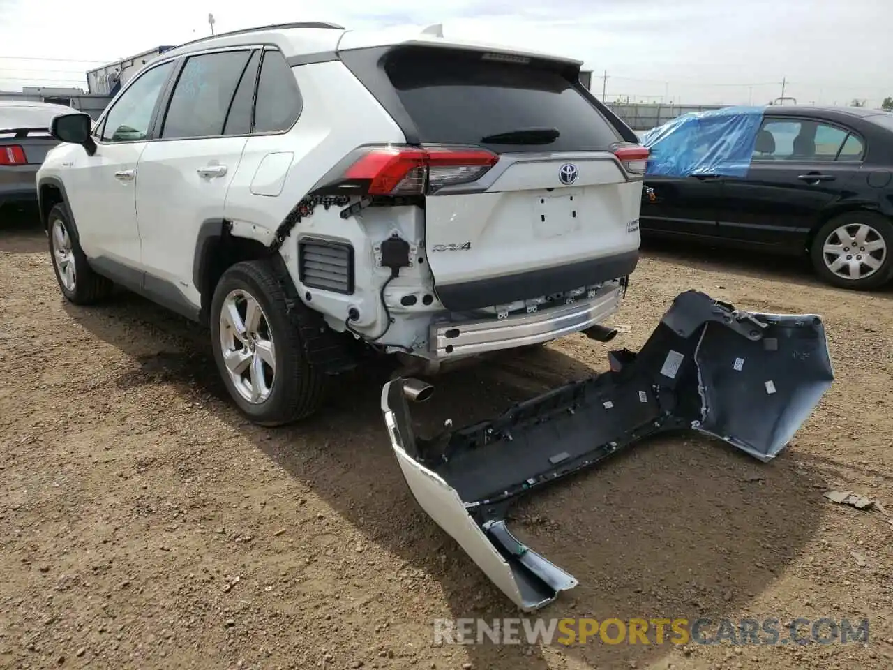 3 Фотография поврежденного автомобиля 4T3D6RFV6MU036185 TOYOTA RAV4 2021