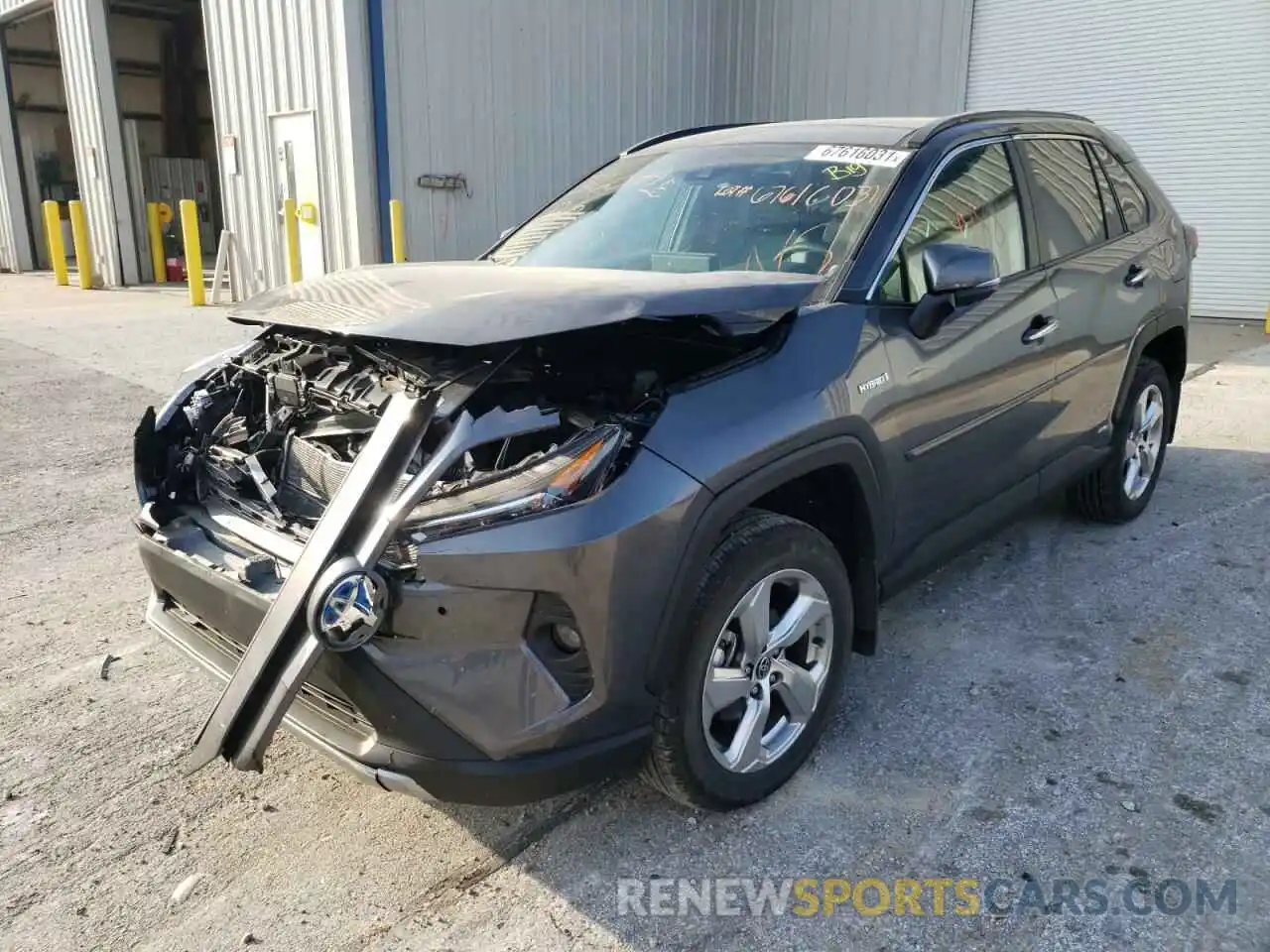 2 Photograph of a damaged car 4T3D6RFV7MU034896 TOYOTA RAV4 2021