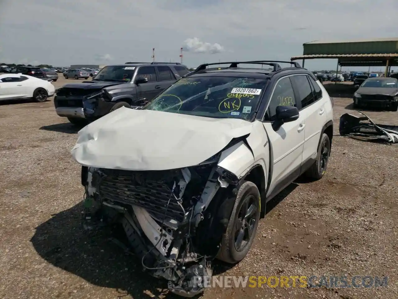 2 Photograph of a damaged car 4T3E6RFV1MU046045 TOYOTA RAV4 2021