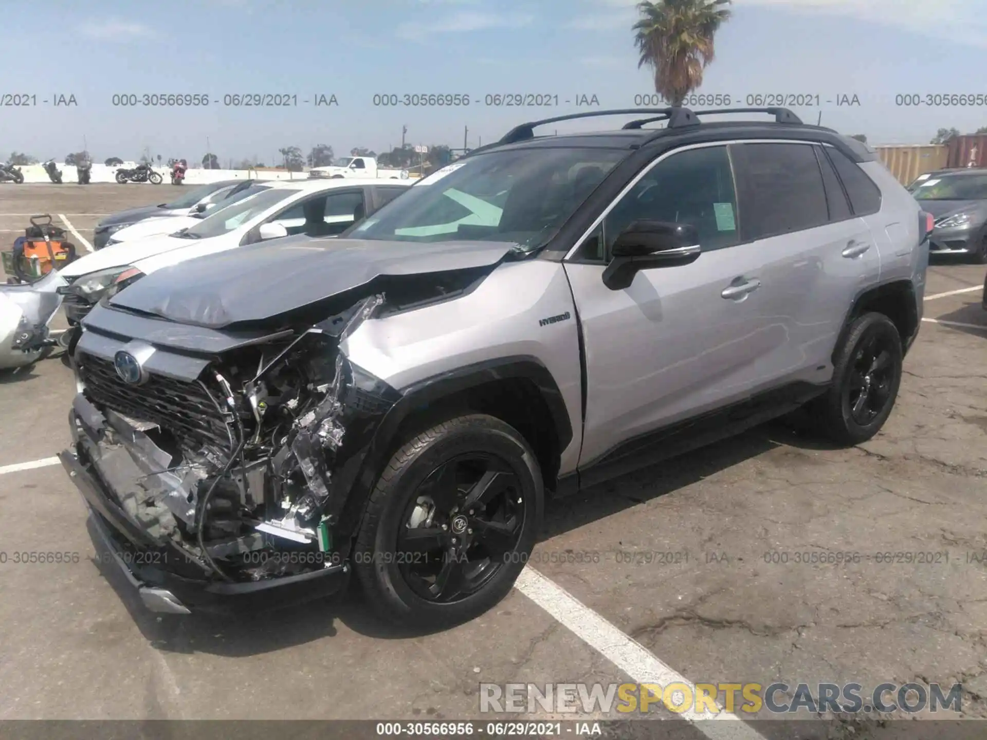 2 Photograph of a damaged car 4T3E6RFV2MU022787 TOYOTA RAV4 2021