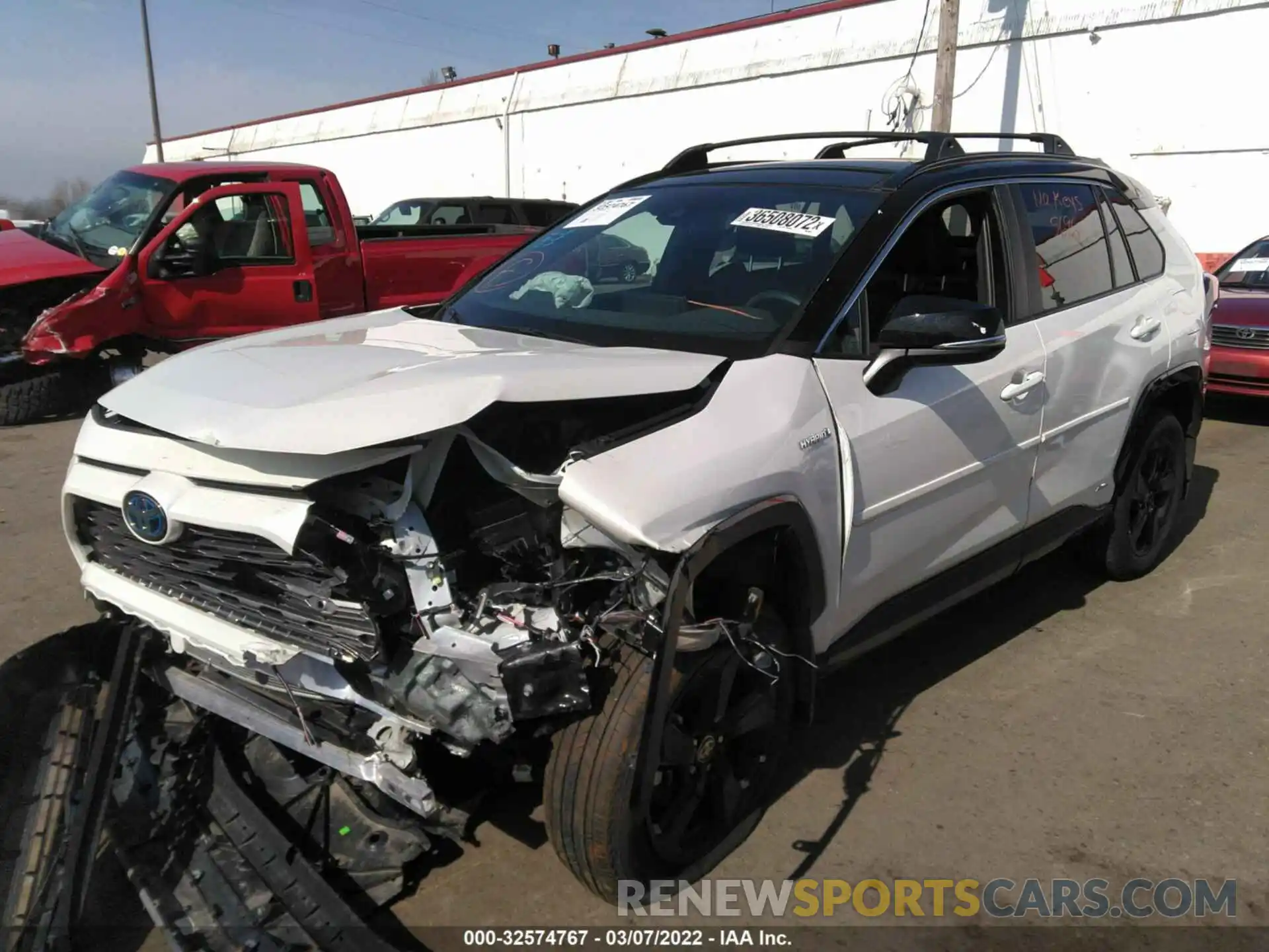 2 Photograph of a damaged car 4T3E6RFV2MU046250 TOYOTA RAV4 2021