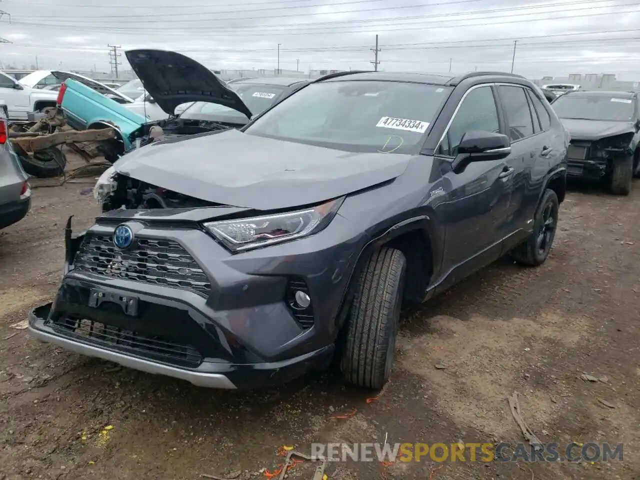 1 Photograph of a damaged car 4T3E6RFV3MU019719 TOYOTA RAV4 2021