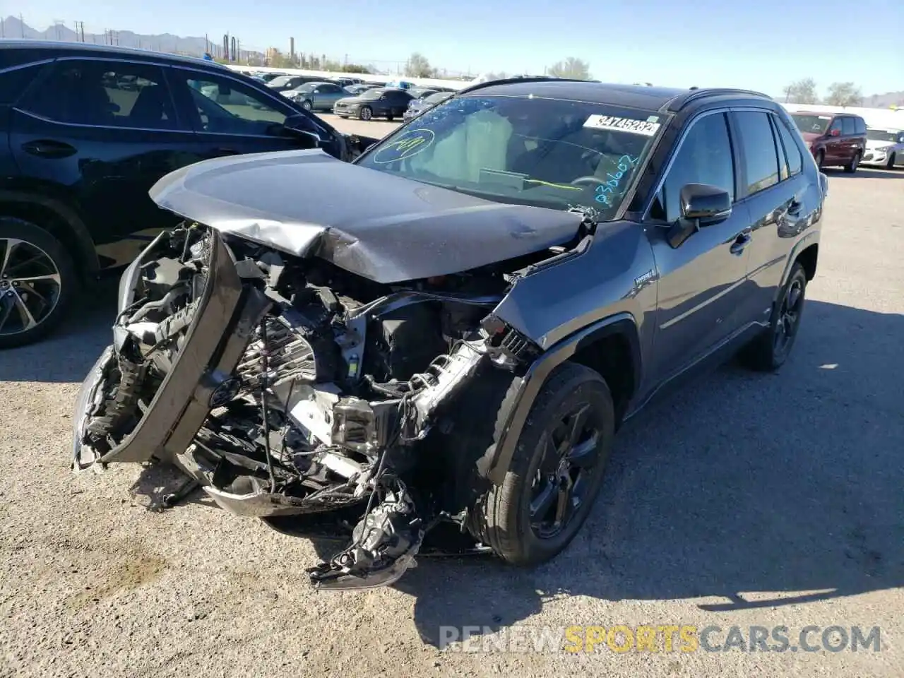 2 Photograph of a damaged car 4T3E6RFV4MU030602 TOYOTA RAV4 2021