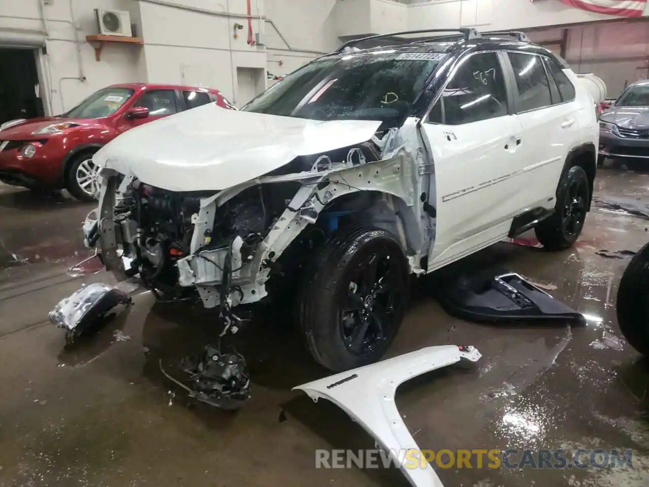 2 Photograph of a damaged car 4T3E6RFV4MU048081 TOYOTA RAV4 2021