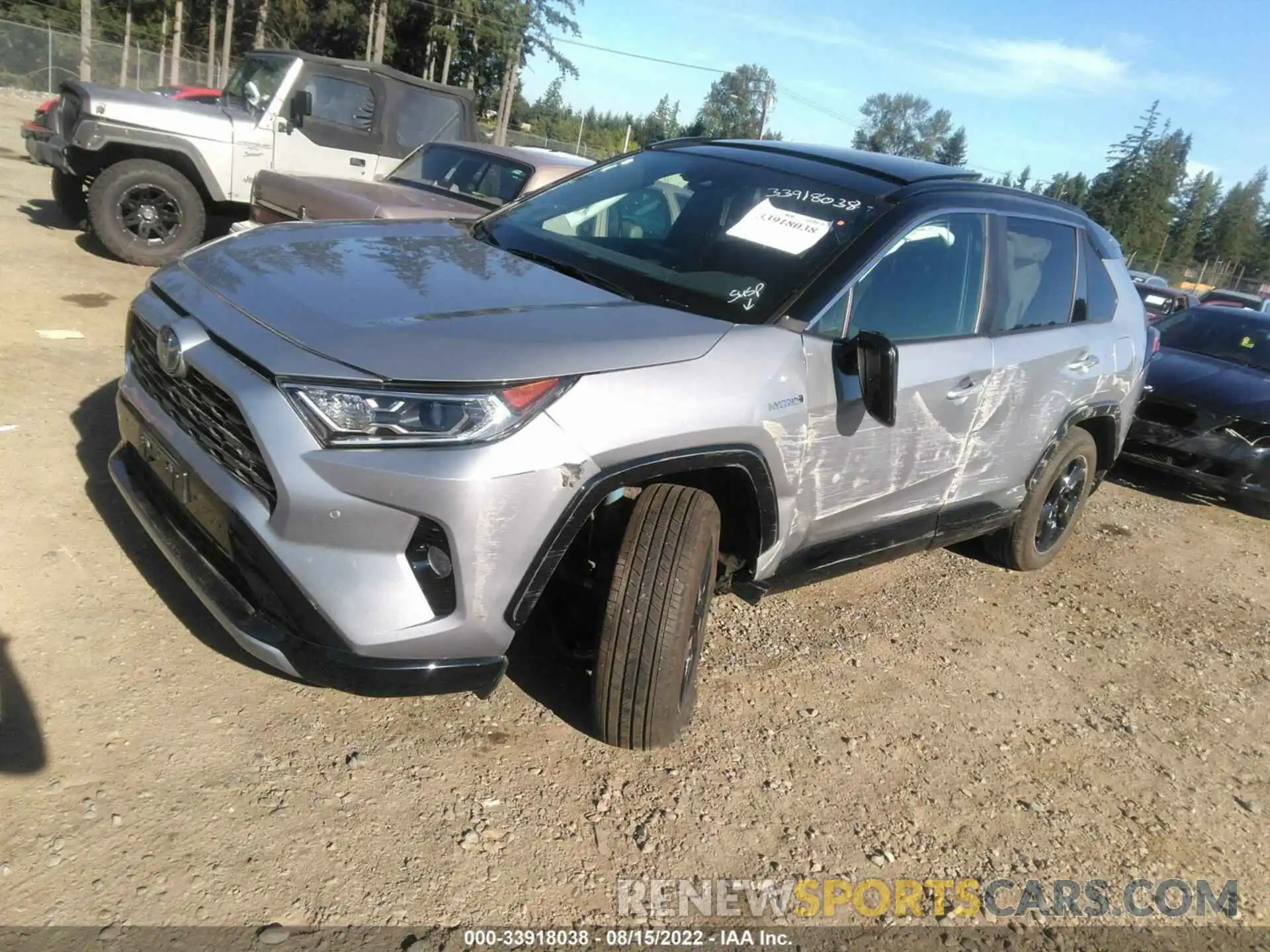 2 Photograph of a damaged car 4T3E6RFV4MU055810 TOYOTA RAV4 2021