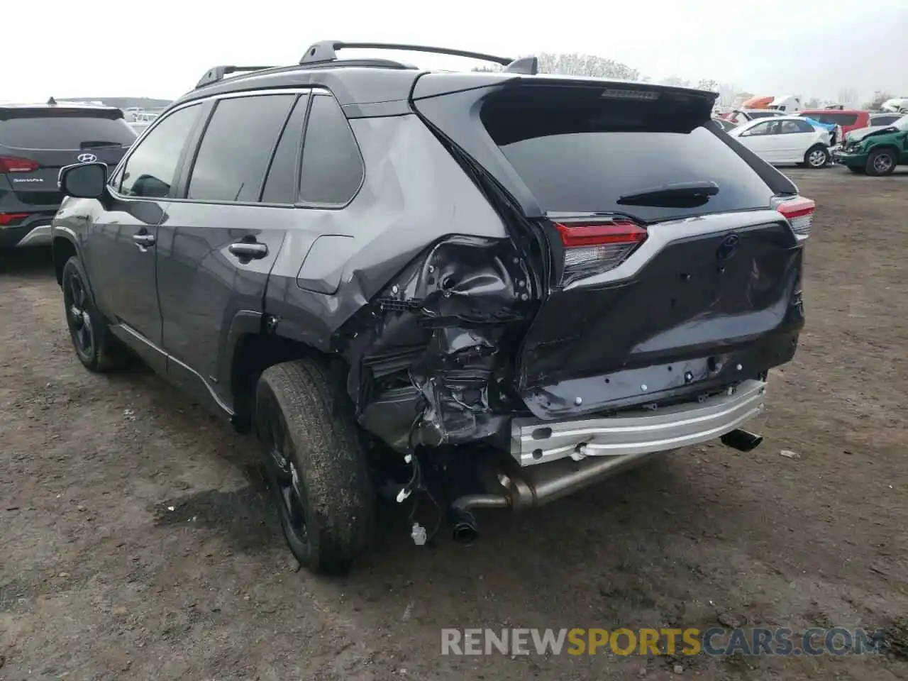 3 Фотография поврежденного автомобиля 4T3E6RFV5MU007975 TOYOTA RAV4 2021