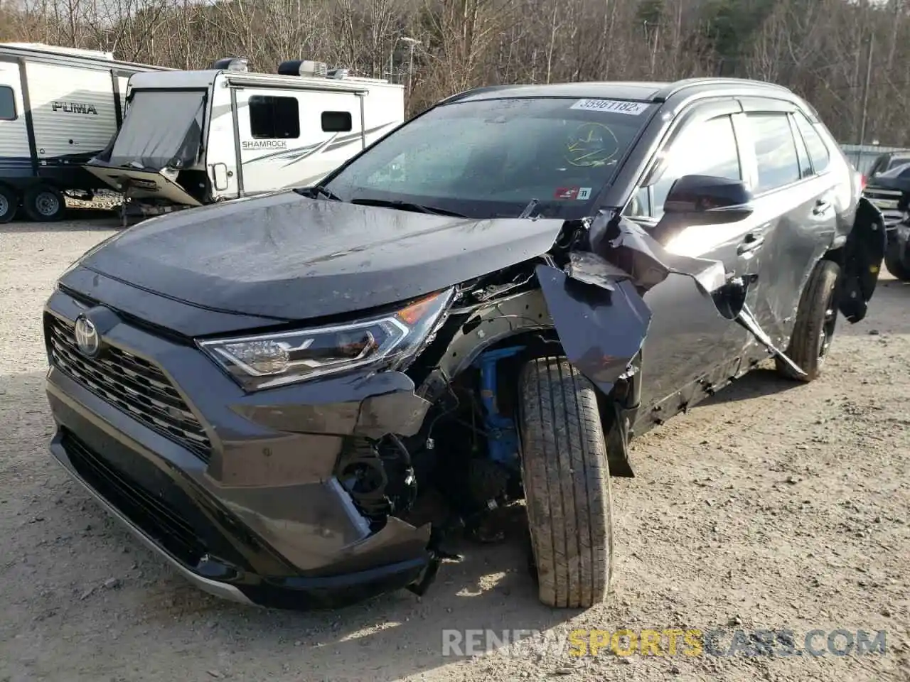 2 Photograph of a damaged car 4T3E6RFV6MU019455 TOYOTA RAV4 2021