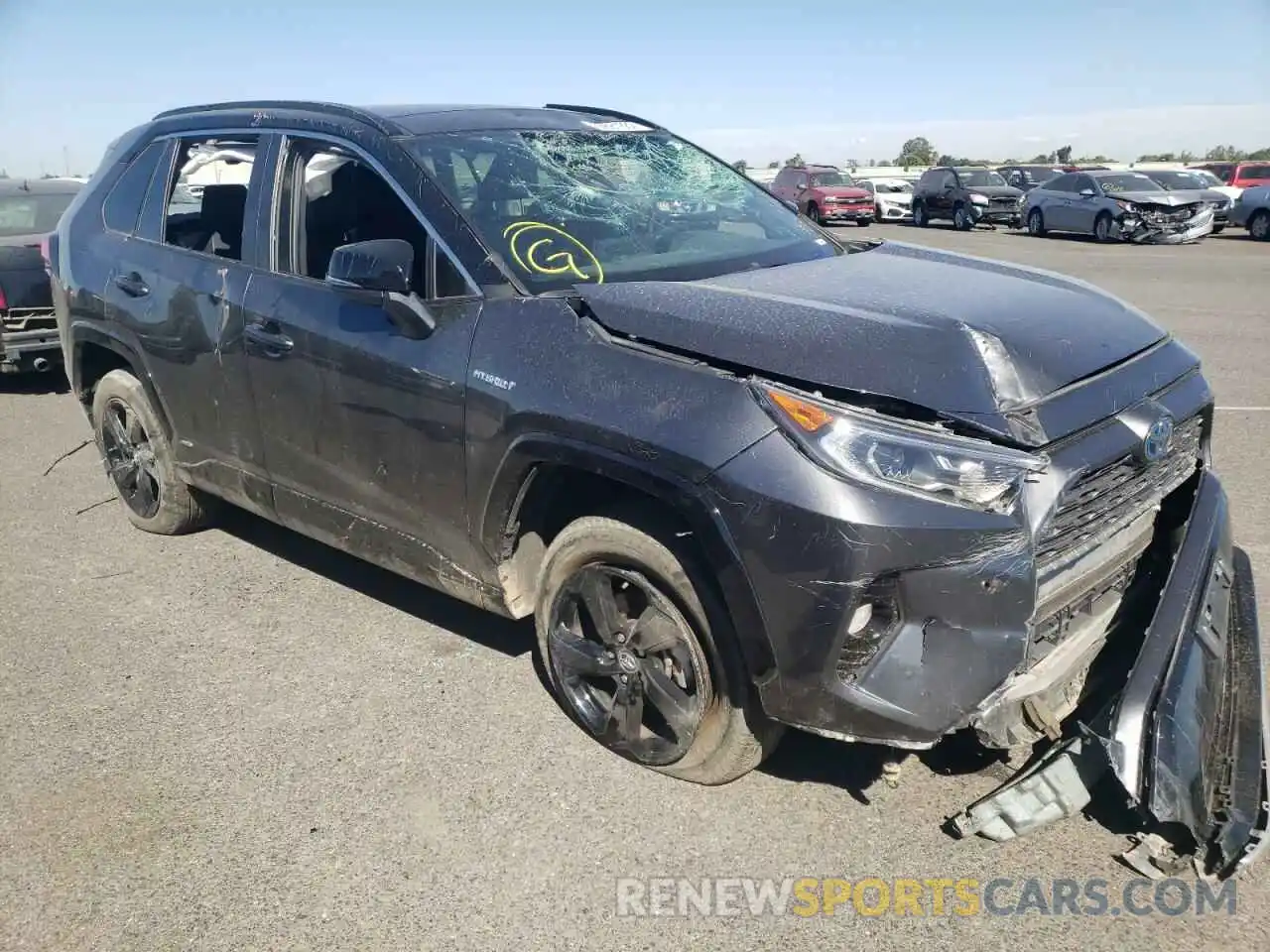 1 Photograph of a damaged car 4T3E6RFV7MU009615 TOYOTA RAV4 2021