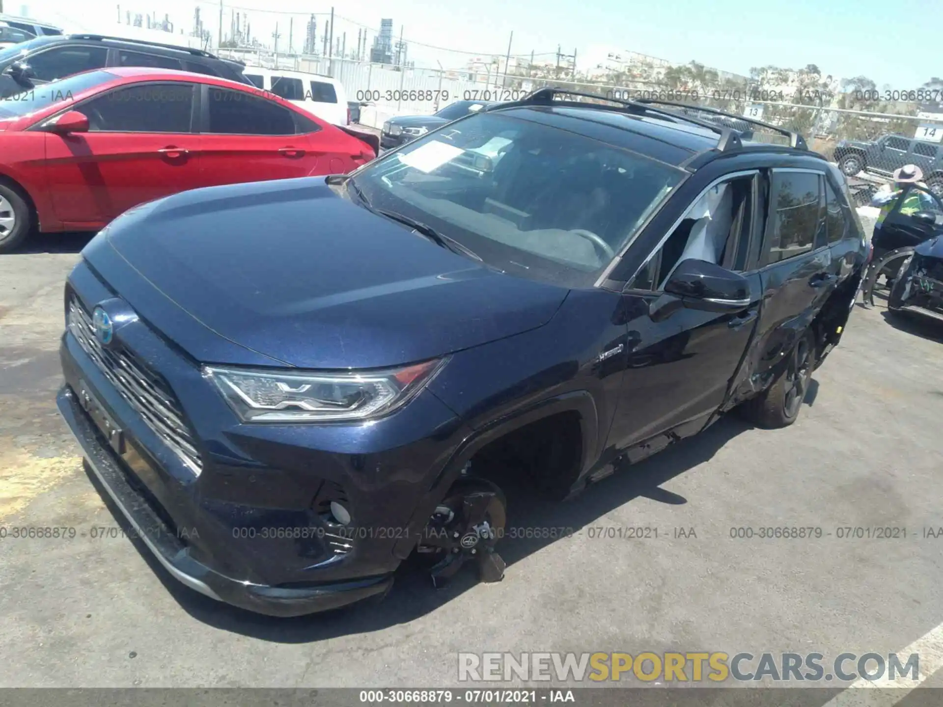 2 Photograph of a damaged car 4T3E6RFV7MU011574 TOYOTA RAV4 2021