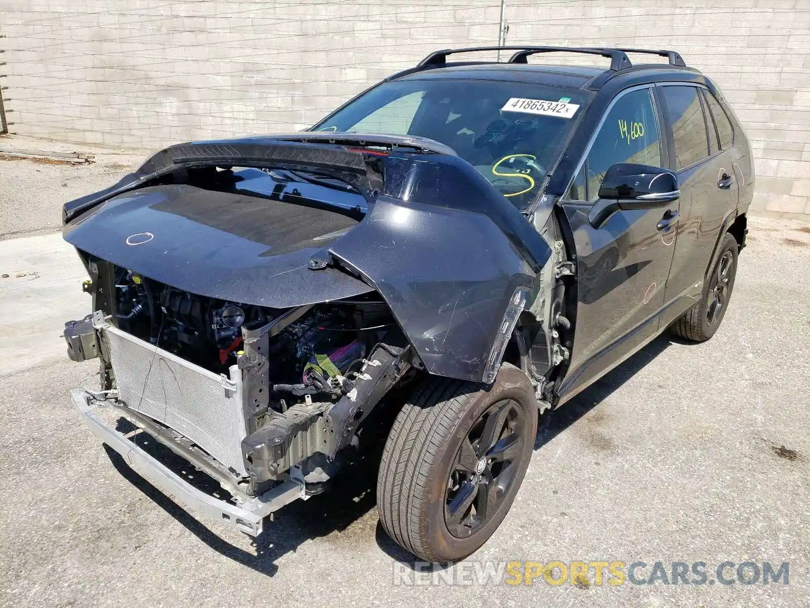 2 Photograph of a damaged car 4T3E6RFV9MU008627 TOYOTA RAV4 2021