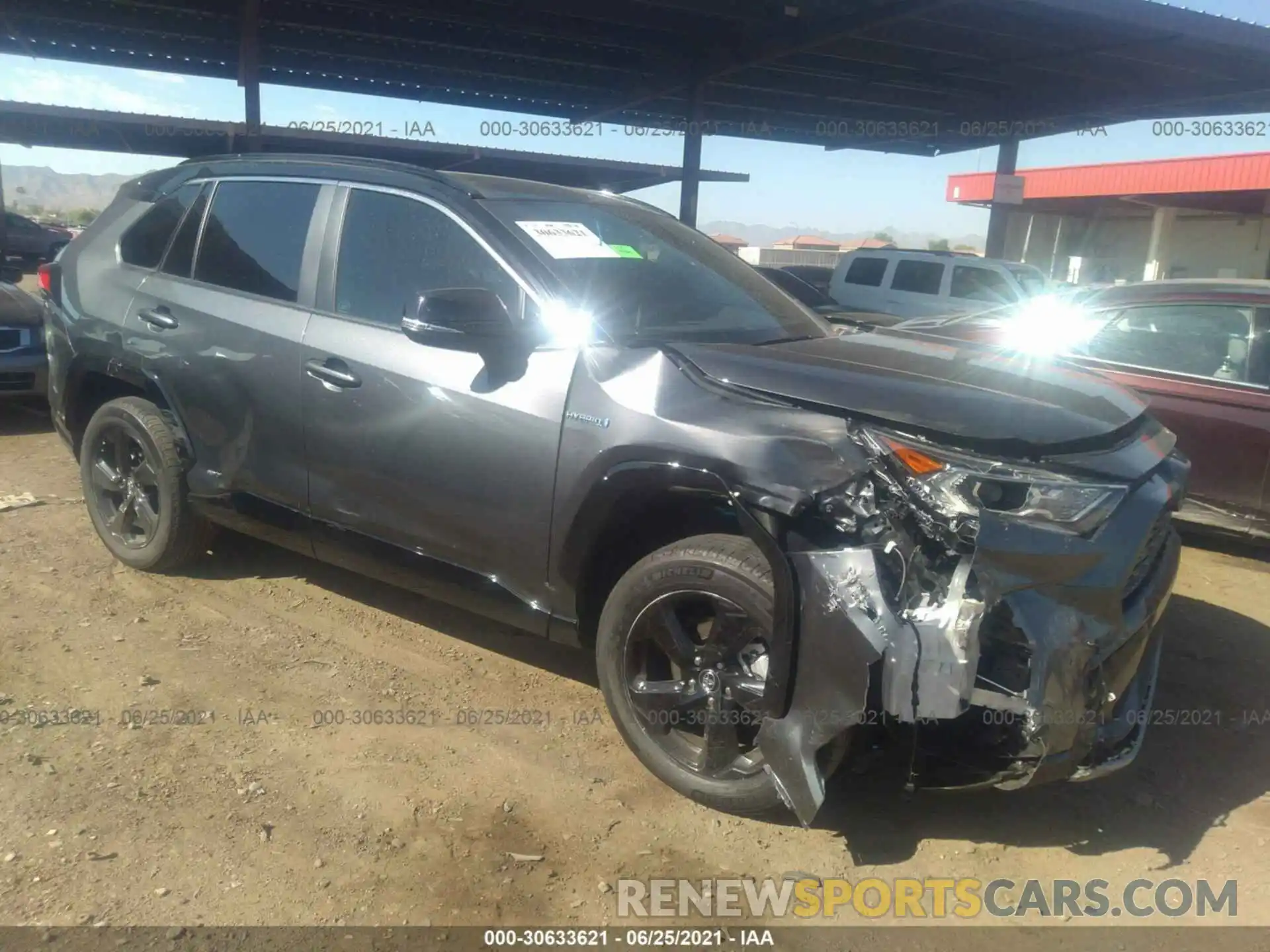 1 Photograph of a damaged car 4T3E6RFV9MU026464 TOYOTA RAV4 2021