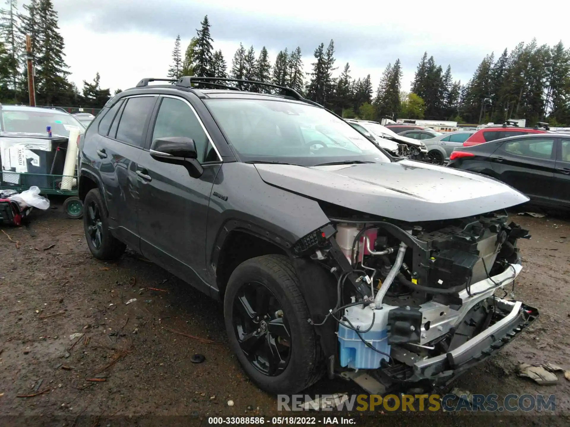 1 Photograph of a damaged car 4T3E6RFV9MU032555 TOYOTA RAV4 2021