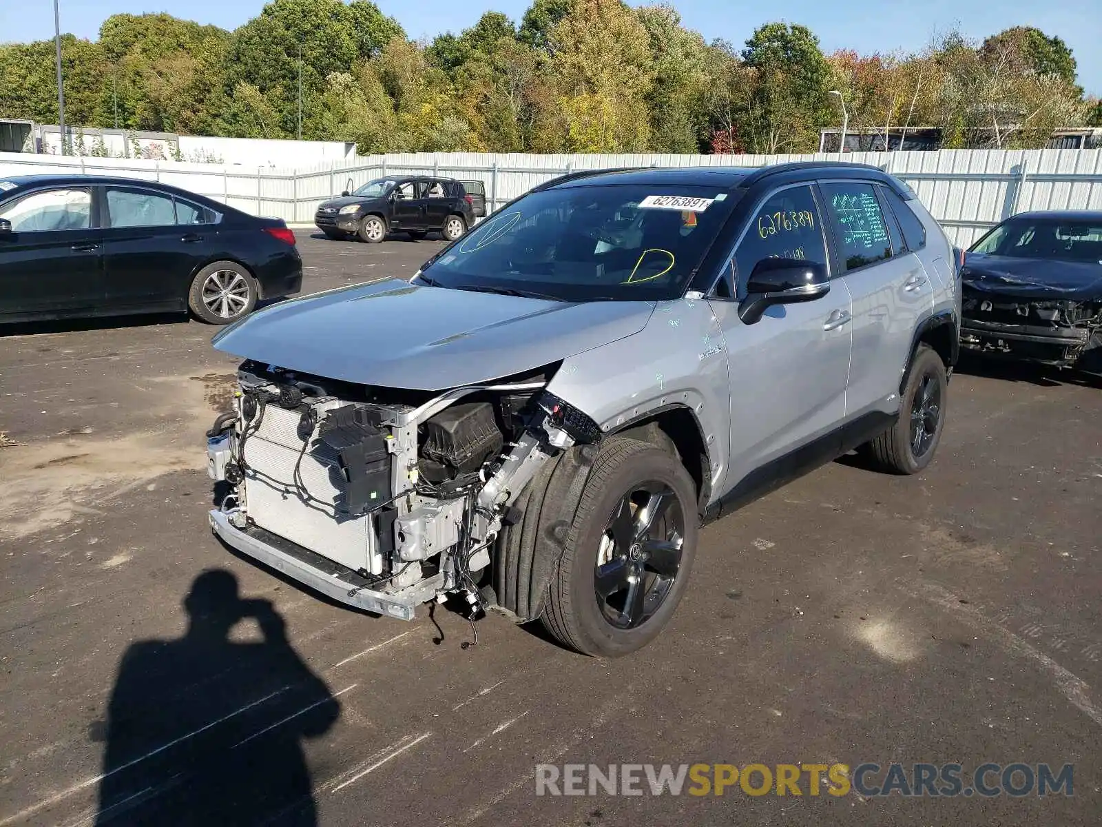 2 Photograph of a damaged car 4T3E6RFV9MU034452 TOYOTA RAV4 2021