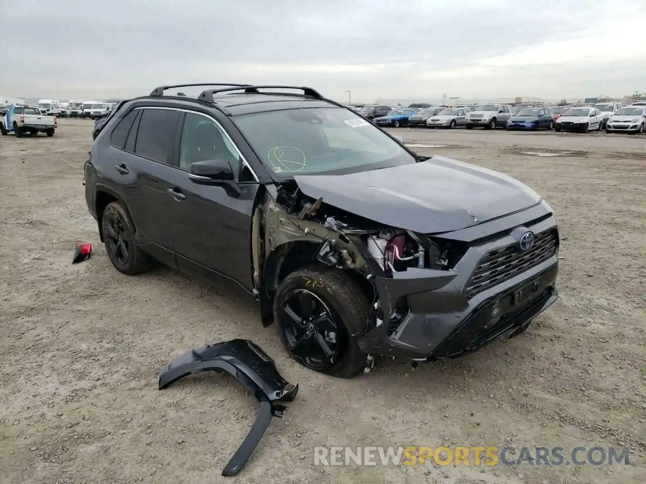 1 Photograph of a damaged car 4T3E6RFV9MU052384 TOYOTA RAV4 2021