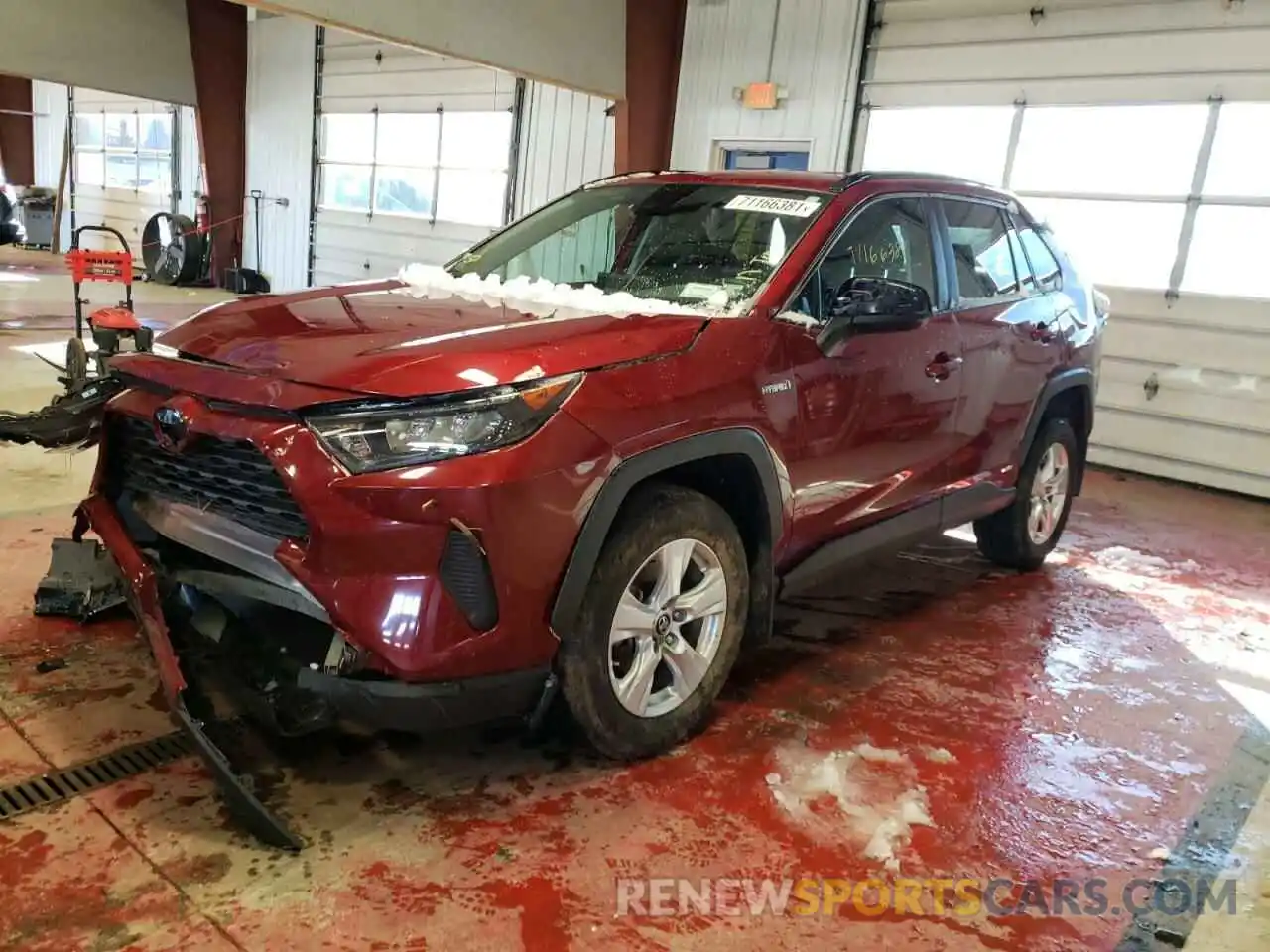 2 Photograph of a damaged car 4T3L6RFV3MU006735 TOYOTA RAV4 2021