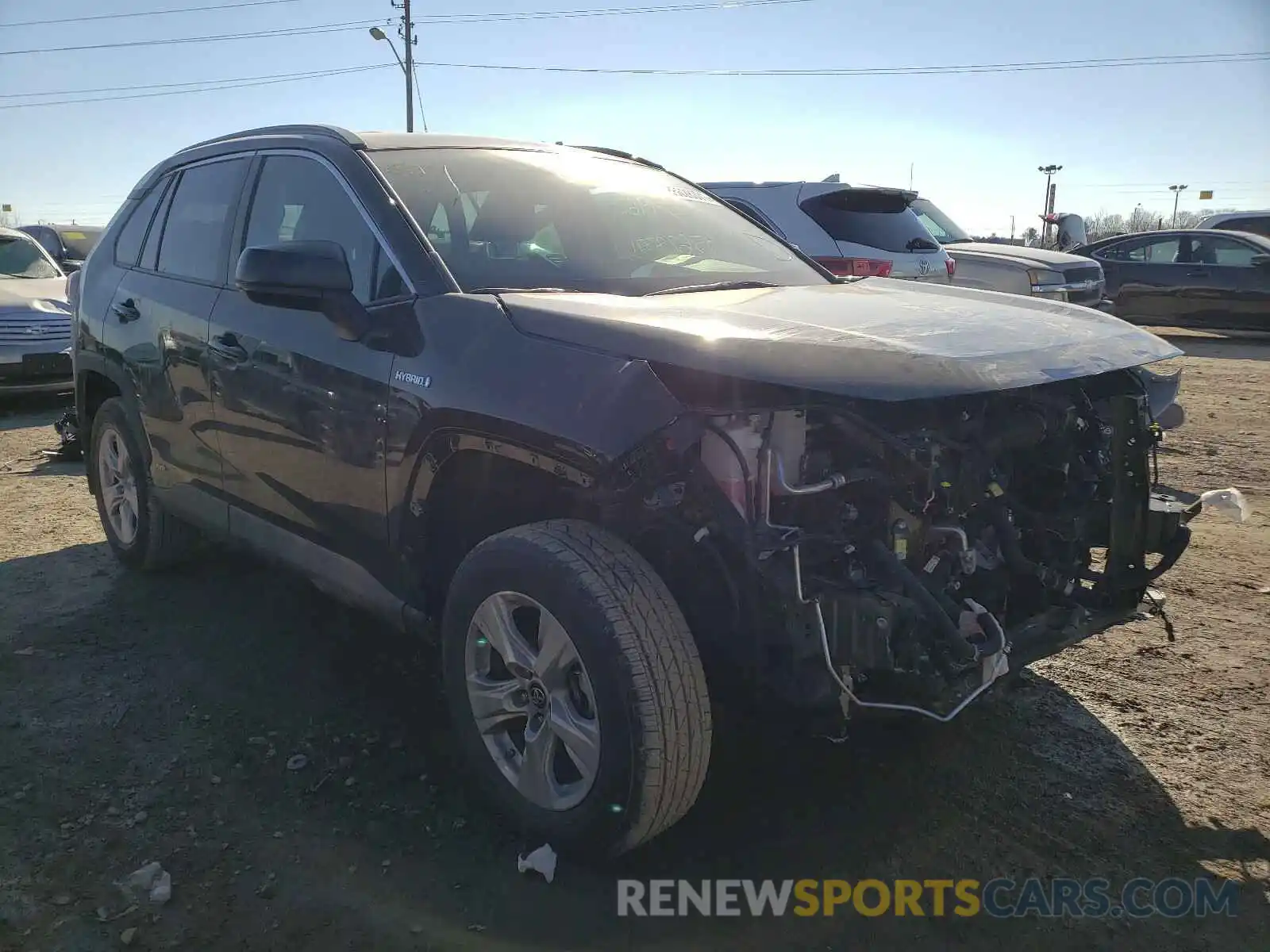 1 Photograph of a damaged car 4T3L6RFV4MU011409 TOYOTA RAV4 2021