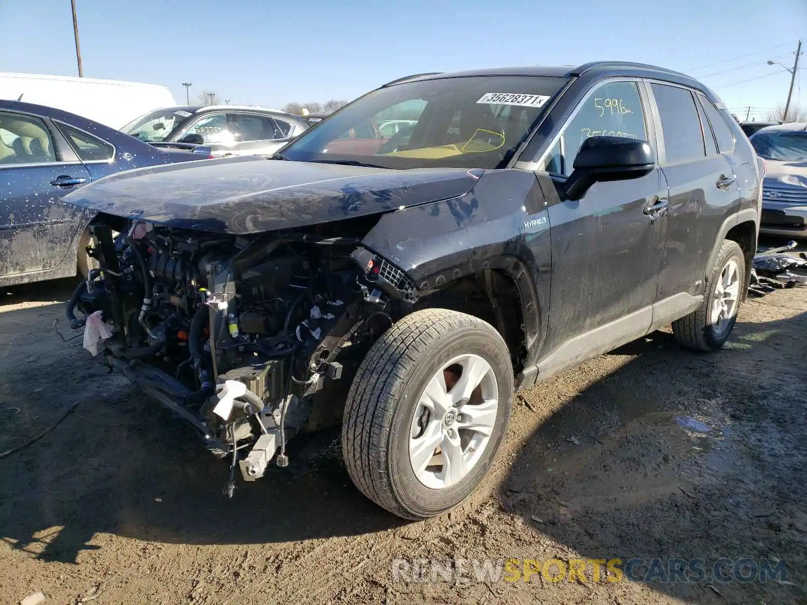 2 Photograph of a damaged car 4T3L6RFV4MU011409 TOYOTA RAV4 2021