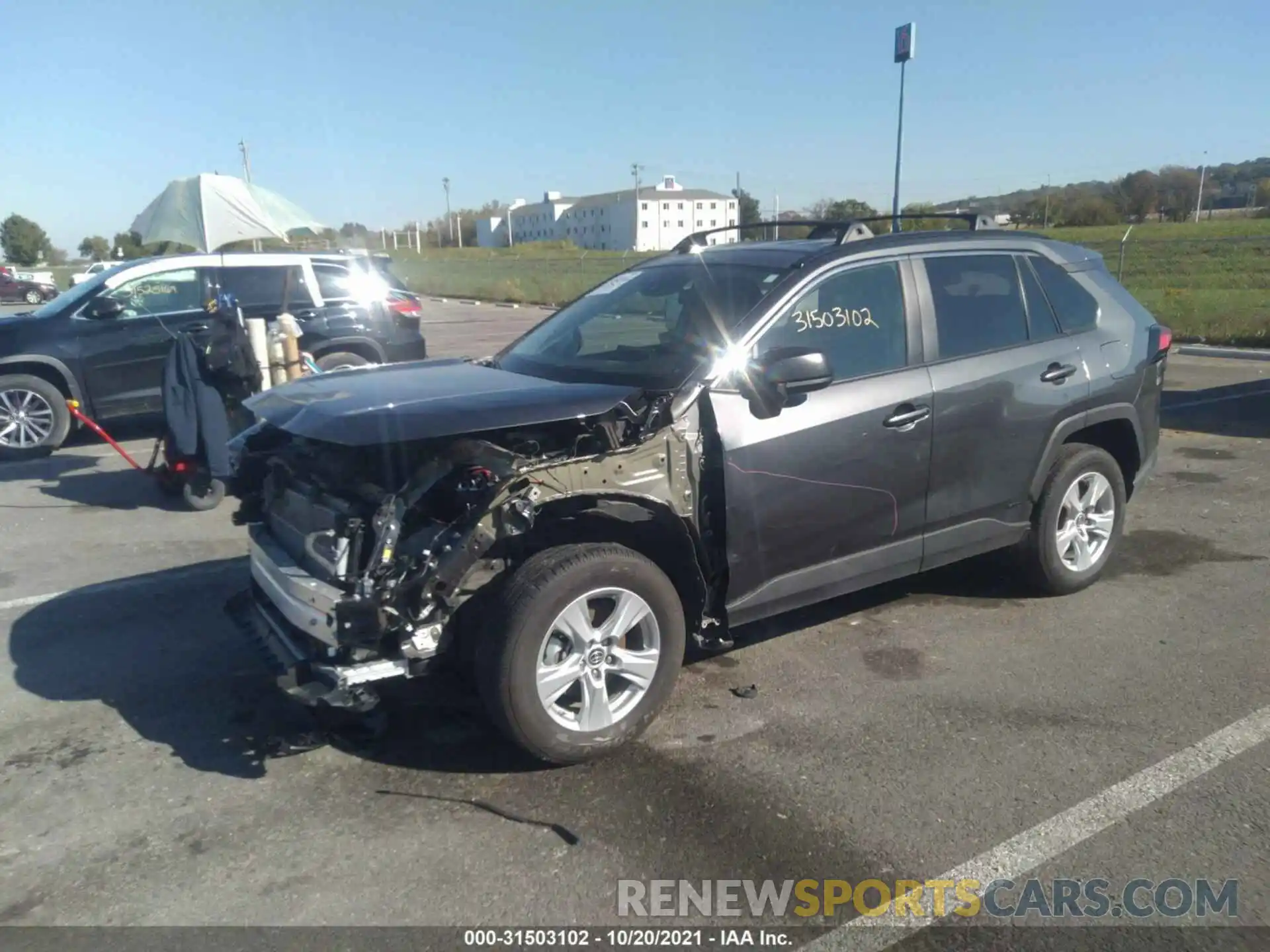 2 Photograph of a damaged car 4T3L6RFV6MU015428 TOYOTA RAV4 2021