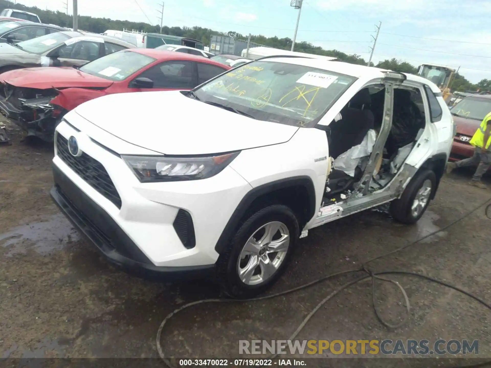 2 Photograph of a damaged car 4T3LWRFV0MU017661 TOYOTA RAV4 2021